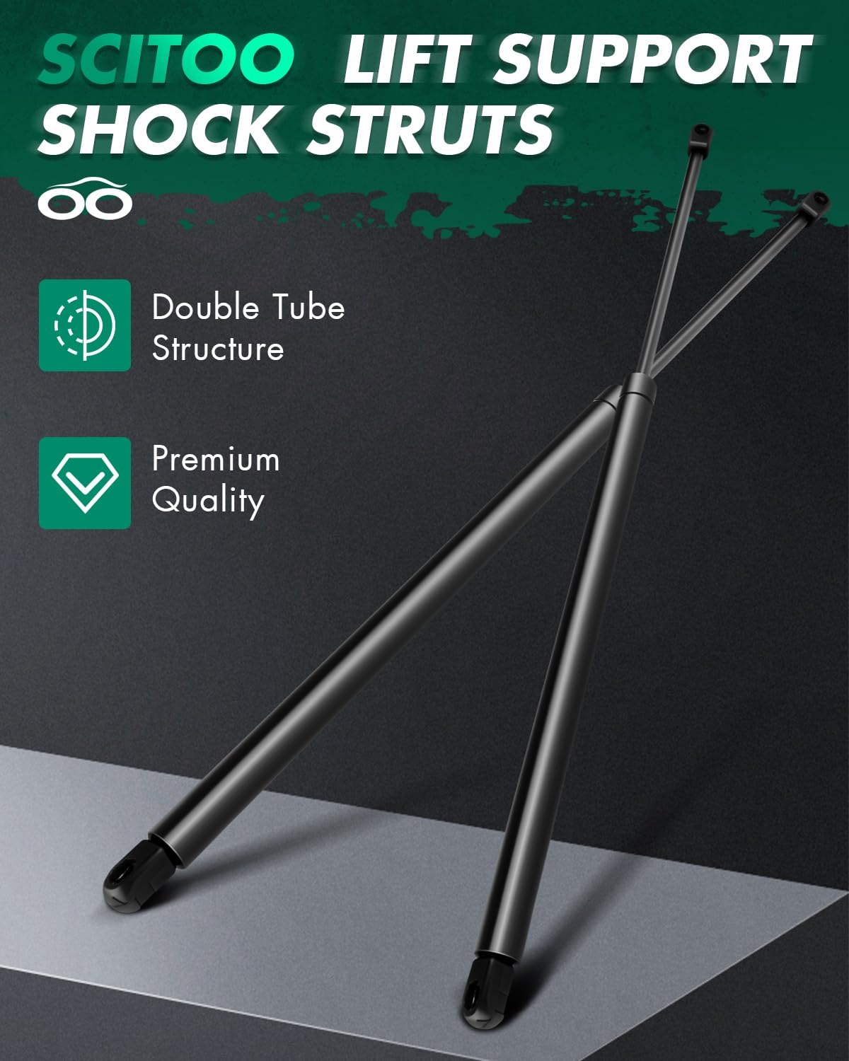 SCITOO Liftgate Lift Supports Struts Gas Springs for Chrysler Pacifica 2004-2008 - 2PC Set, Rear Left & Right, Replacement 6154 SG214023