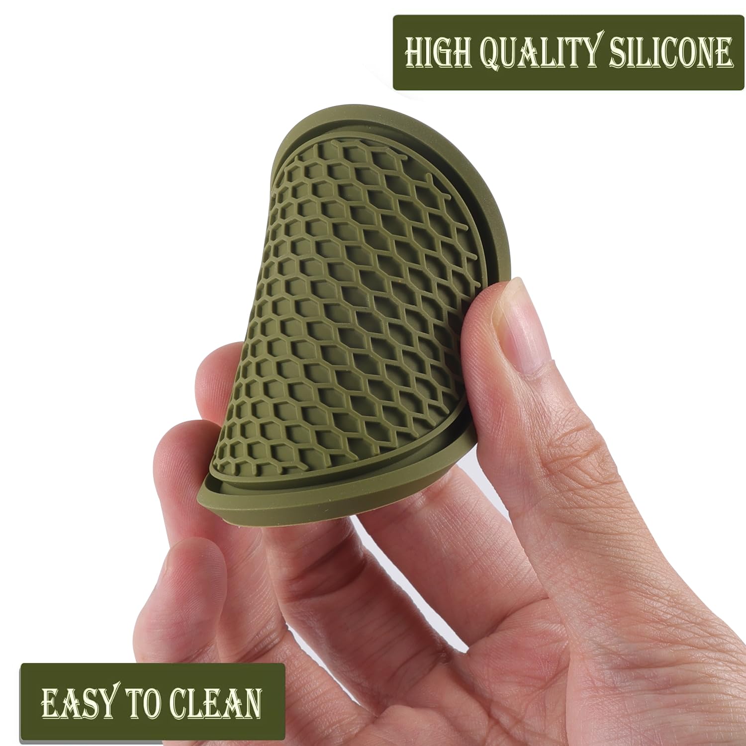 Singaro Car Cup Coaster, 4Pcs Universal Non-Slip Cup Holders Embedded In Ornaments Coaster, Car Interior Accessories, Olive Gree