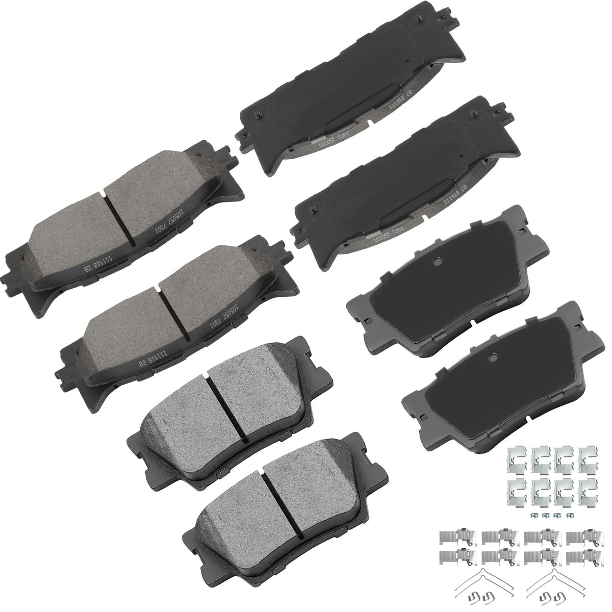 Cciyu D1293 D1212 Front & Rear Professional Ceramic Brake Pads Set Fit For 2013-2018 For Lexus Es300H 2007-2018 For Lexus Es350