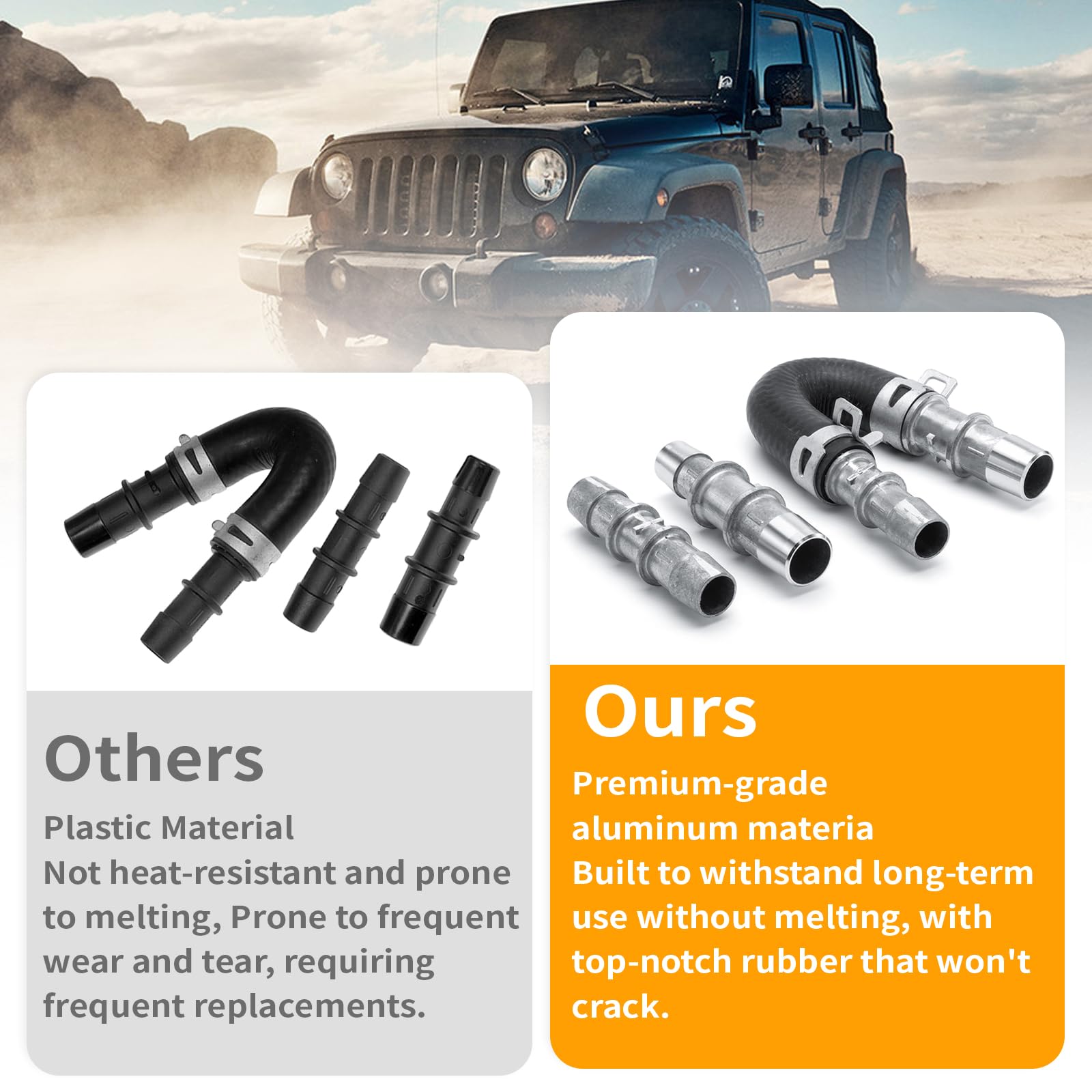 626-001 Engine Heater Core Bypass Kit Engine Heater Core Bypass Kit With 5/8' & 3/4' Hose Fit For Most Common Heater Hoses