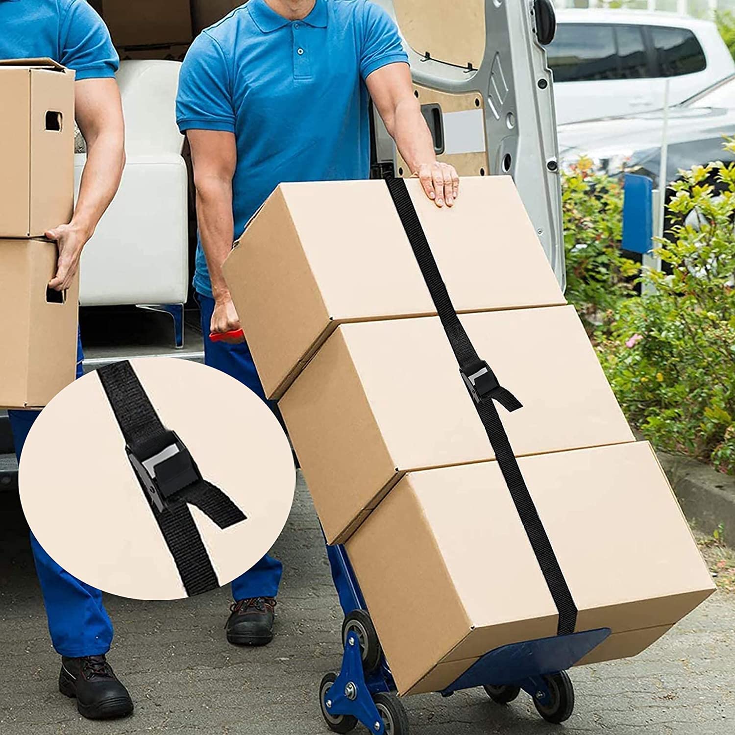 4 Pack Tie Down Straps,5Ft X 1' Lashing Straps With Adjustable Buckle Heavy Duty Secure Straps Up To 600 Lbs For Cargo, Luggage, Bicycles, Motorcycles, Truck, Suv, Car Roof Rack, Canoe