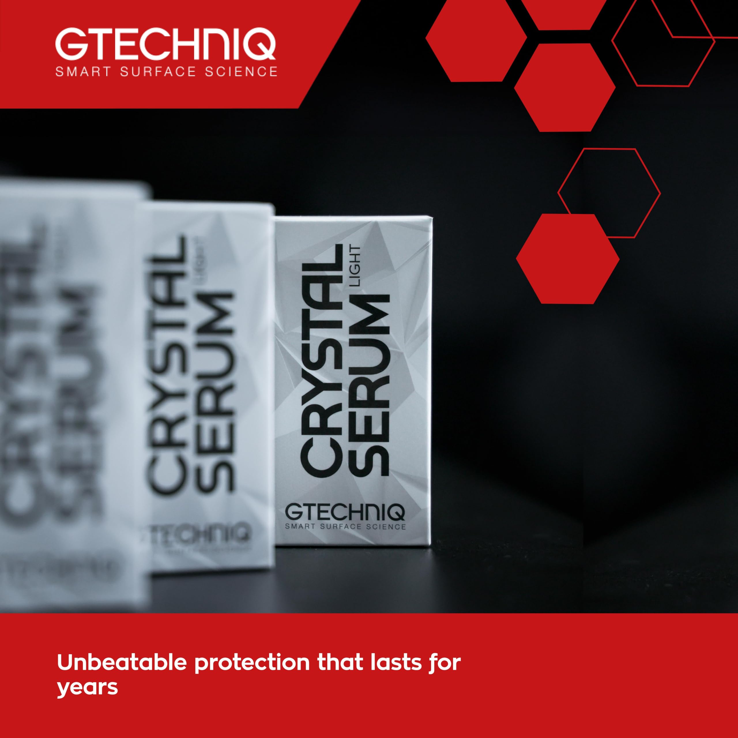 Gtechniq Crystal Serum Light 50Ml - Automotive Paint Protection - Beautiful, Durable Gloss, High End Performance Beading, Swirl