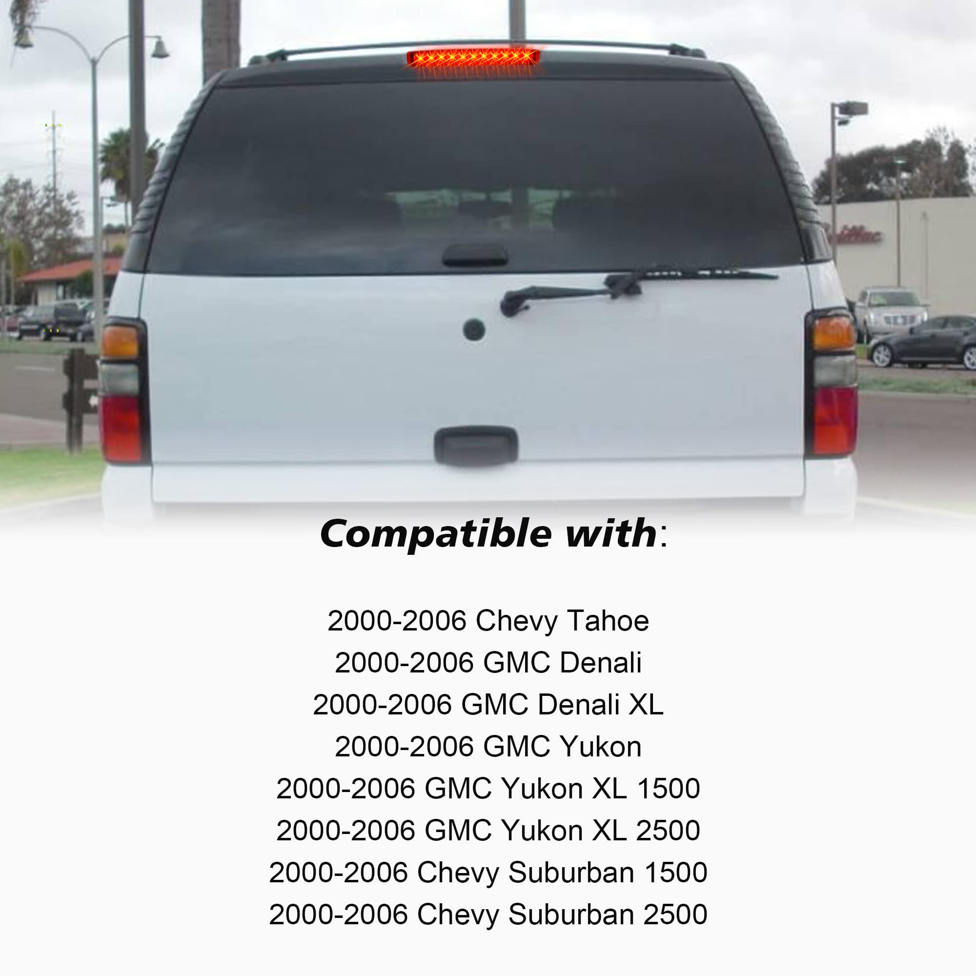 Husuku High Mount 3Rd Third Brake Light Cargo Light Fits For Chevrolet Tahoe Gm/Suburban/Gmc/Yukon 2000-2006 Led Rear Cargo Ligh