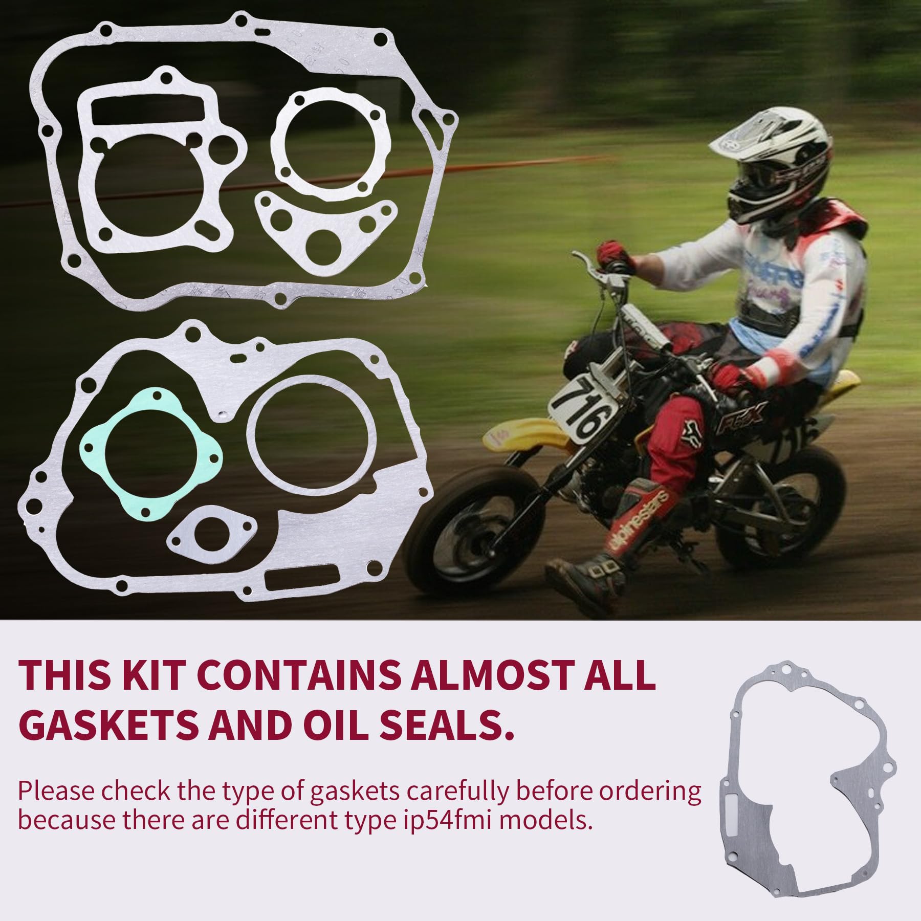 OTOHANS AUTOMOTIVE Gasket Set Compatible with Chinese Honda Engine 110cc 125cc Taotao ATV Dirt Bike Go Kart Quad 4 Wheeler Dune