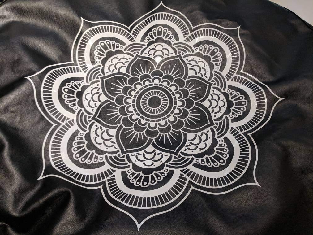 Bcp Black Color Pu Leather Spare Tire Cover (Fit 31-33 Inches)