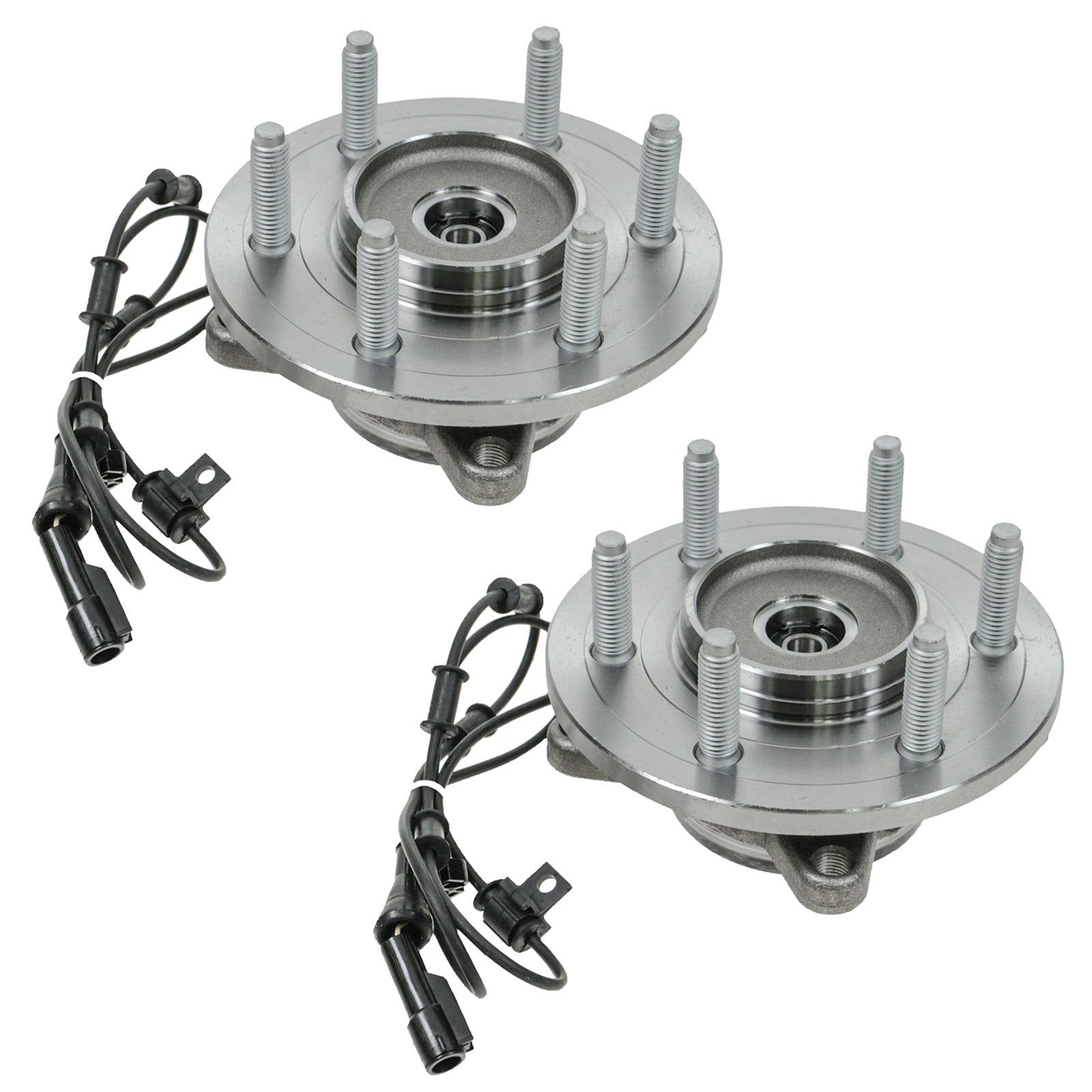 Trq Front Wheel Hub Bearings Assembly Set Compatible With 2000-2006 Ford Expedition Lincoln Navigator