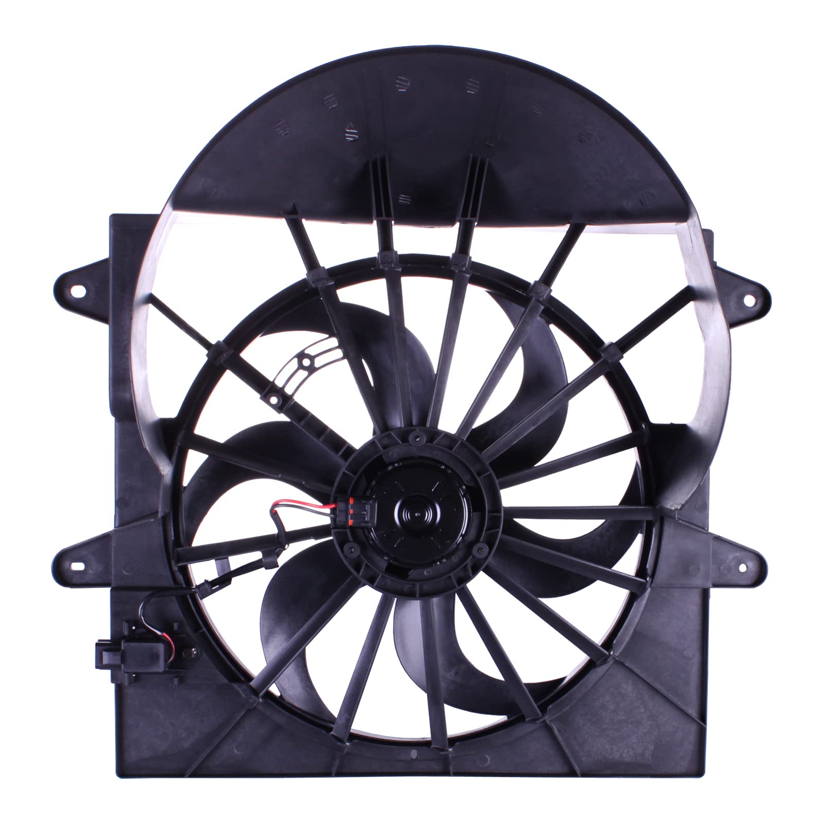 TYG OE Replacement(CAPA Quality) Cooling Fan Extra Silent for 2008-2010 Jeep Grand Cherokee & Commander 3.7L/4.7L | OE No. 55037