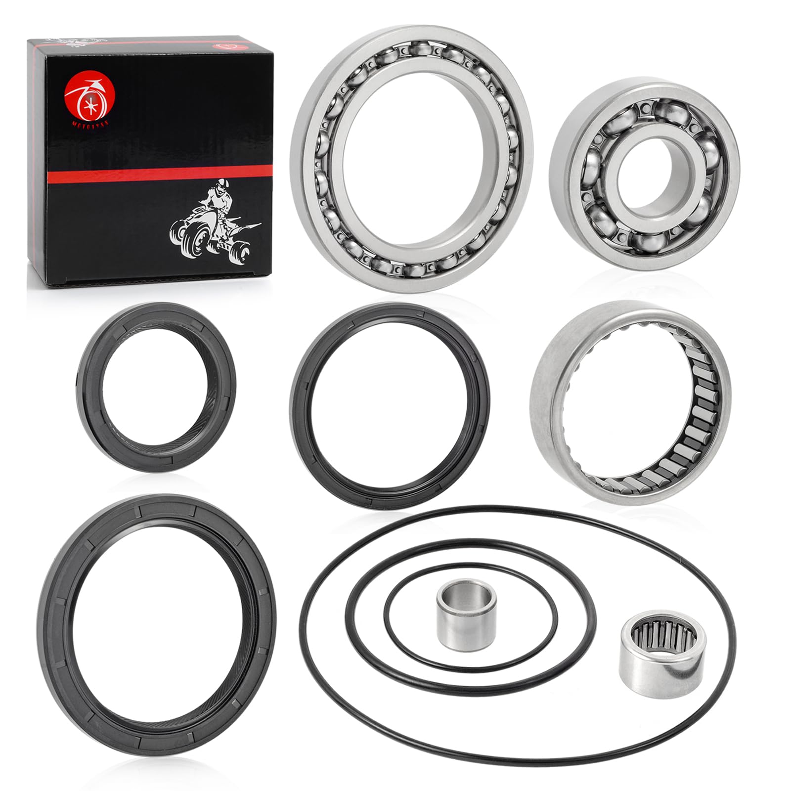 Rear Differential Bearing & Seal Kit For Yamaha Bear Tracker Big Bear Bruin Grizzly Wolverine Kodiak 250 350 400 450