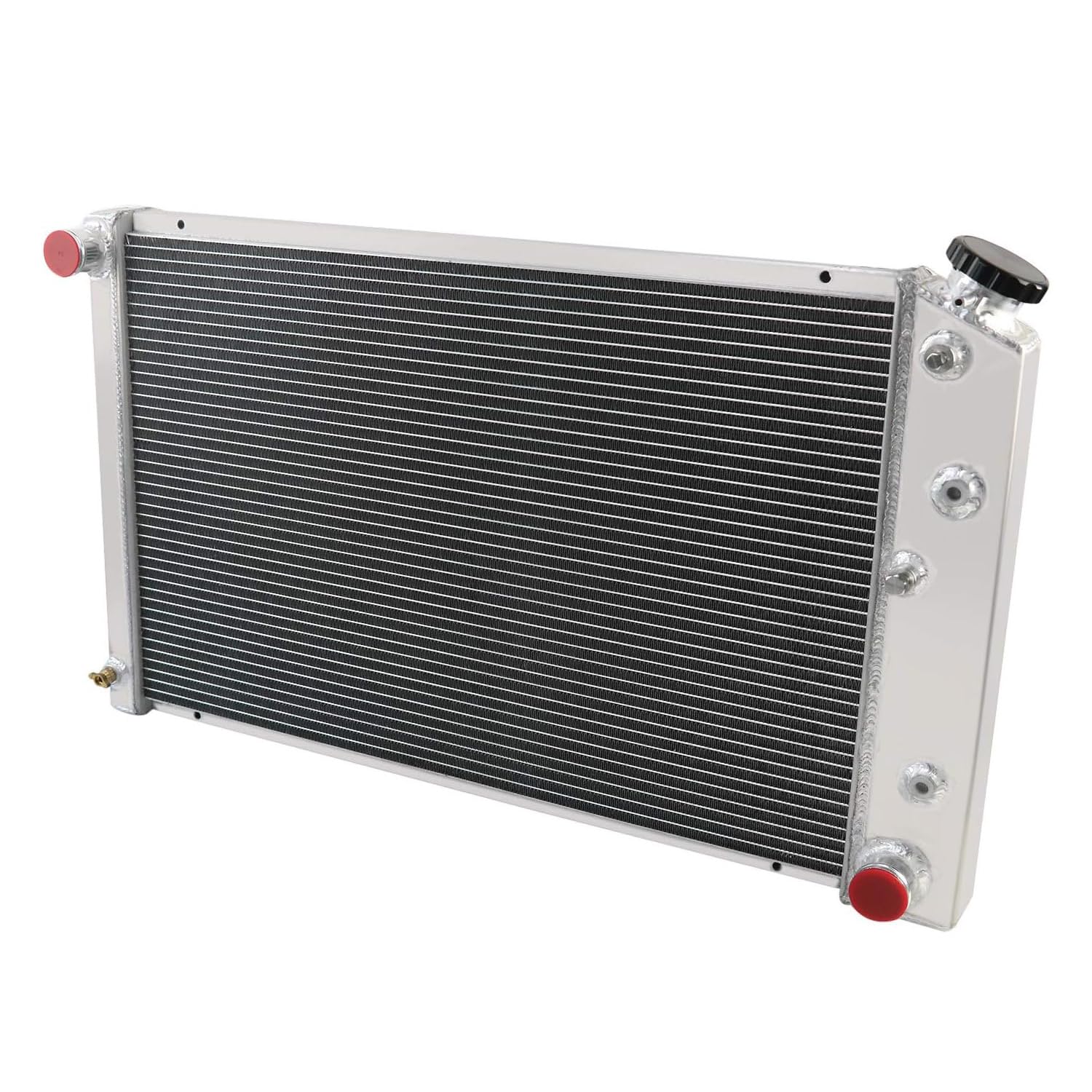 ECMRAD 3 Rows Racing Radiator for Chevy Camaro 1970-1981/ Monte Carlo 1980-1987 G-Body Oldsmobile Cutlass/Pontiac Grand Prix +Sh