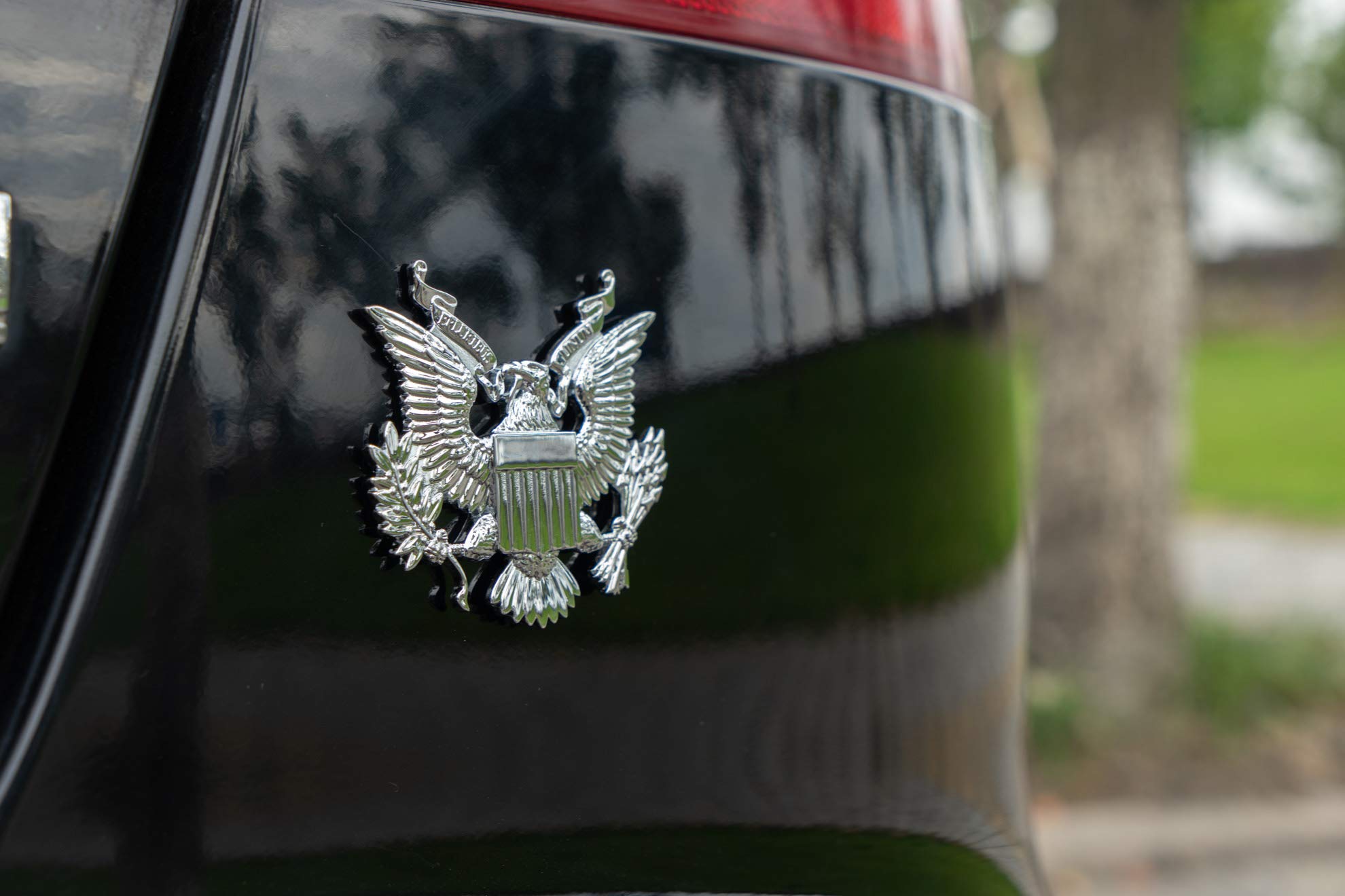 United States Military Us Army Metal Car Emblem Sticker Decal (Silver)