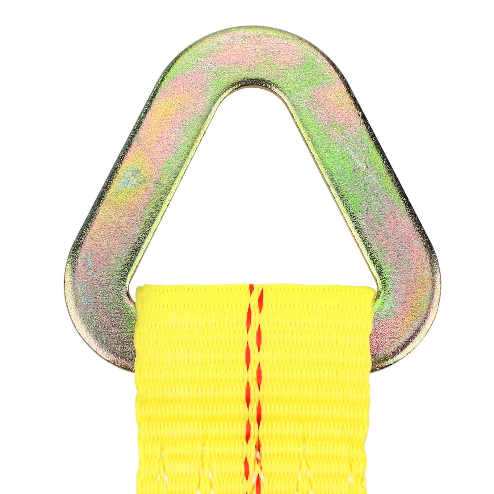Axle Straps 10000 Lbs Break Strength 3335 Lbs Working Load Yellow Car Axle Tie Down Straps For Securing Car Transport Hauler Tow