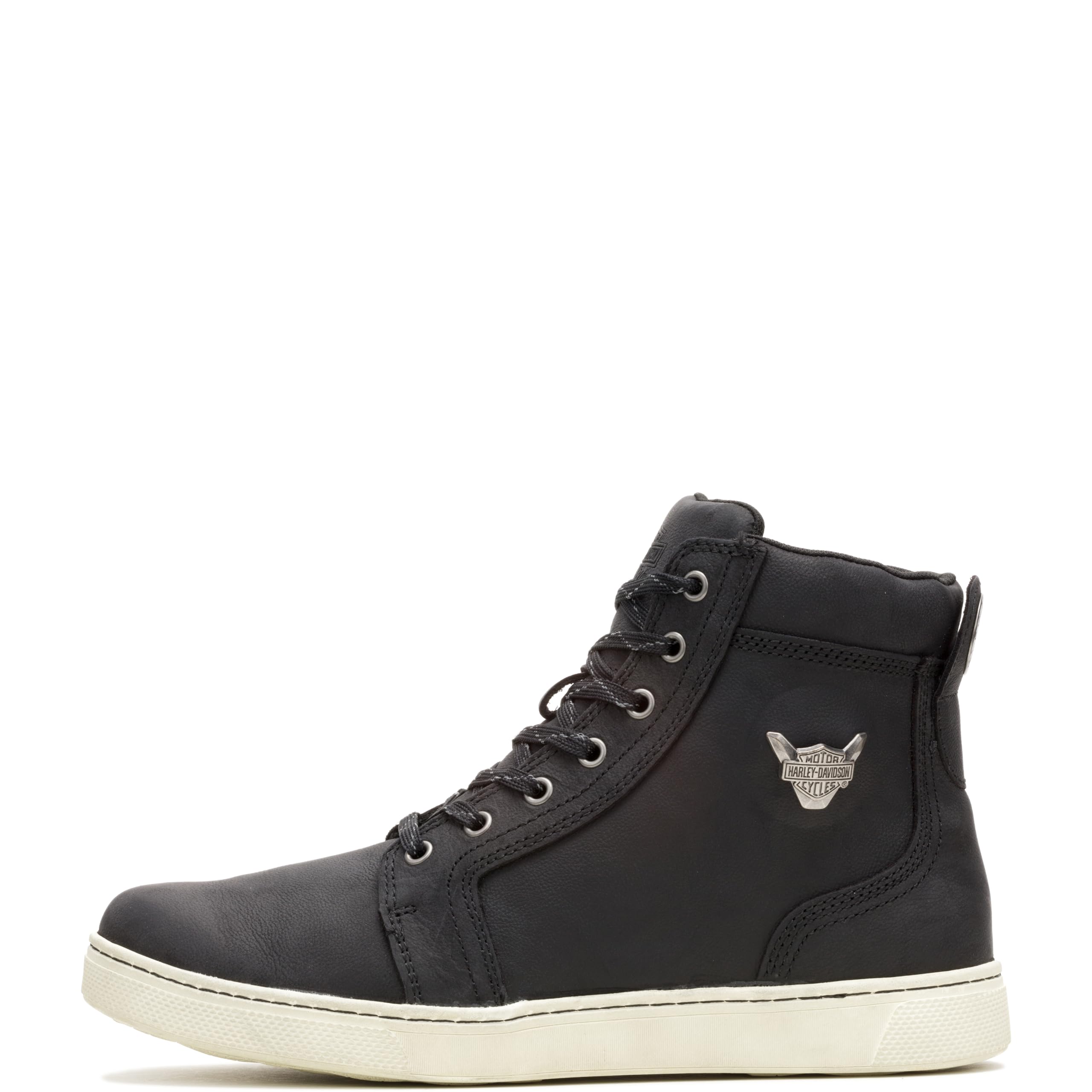 Harley-Davidson Footwear Men'S Bateman 5'' Metal Leather Motorcycle Casual Sneaker Boot, Black, 12
