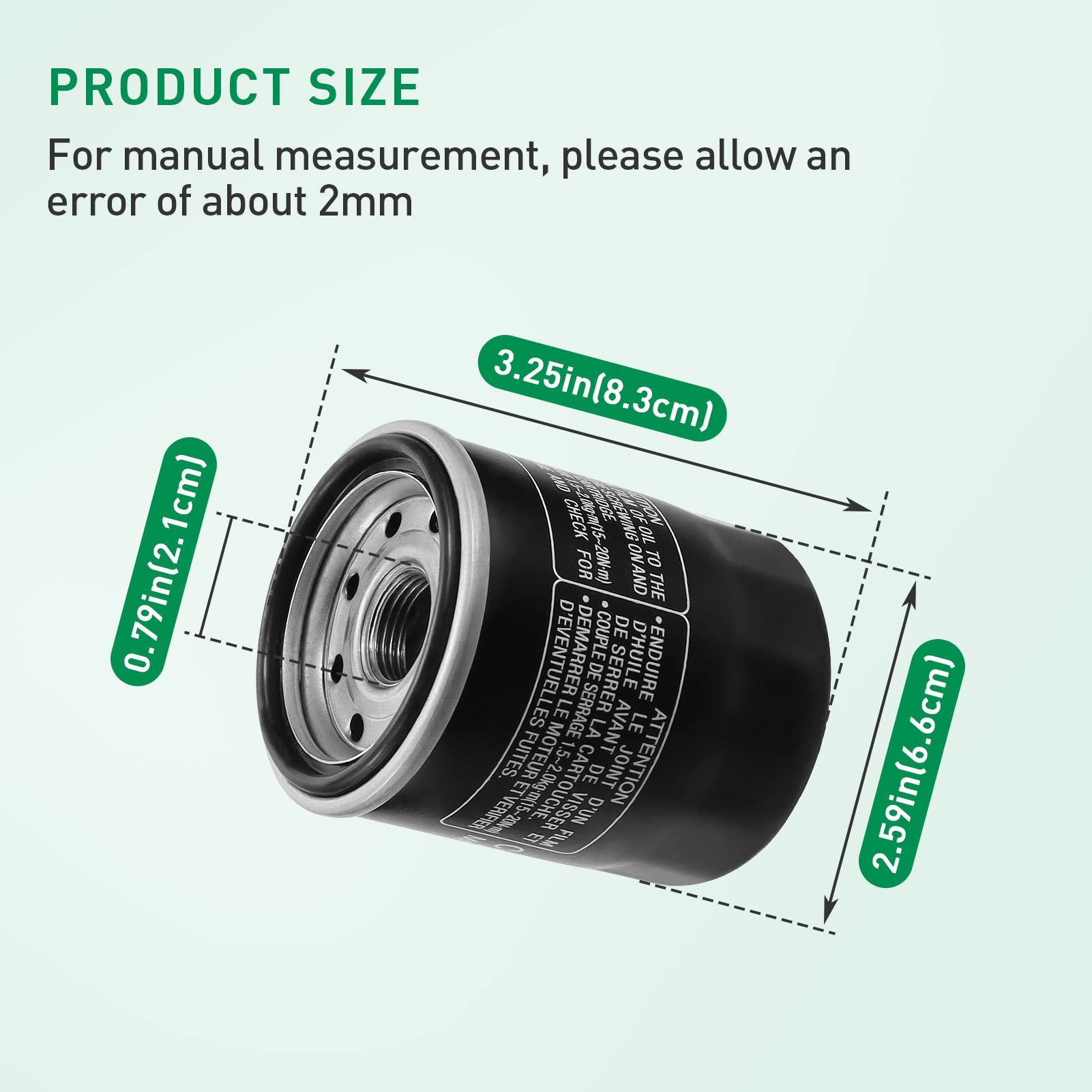 Cyleto Oil Filter For Yamaha Yfm660 Grizzly 660 2002 2003 / Yfm 660 Grizzly Auto 4X4 2004 2005 2006