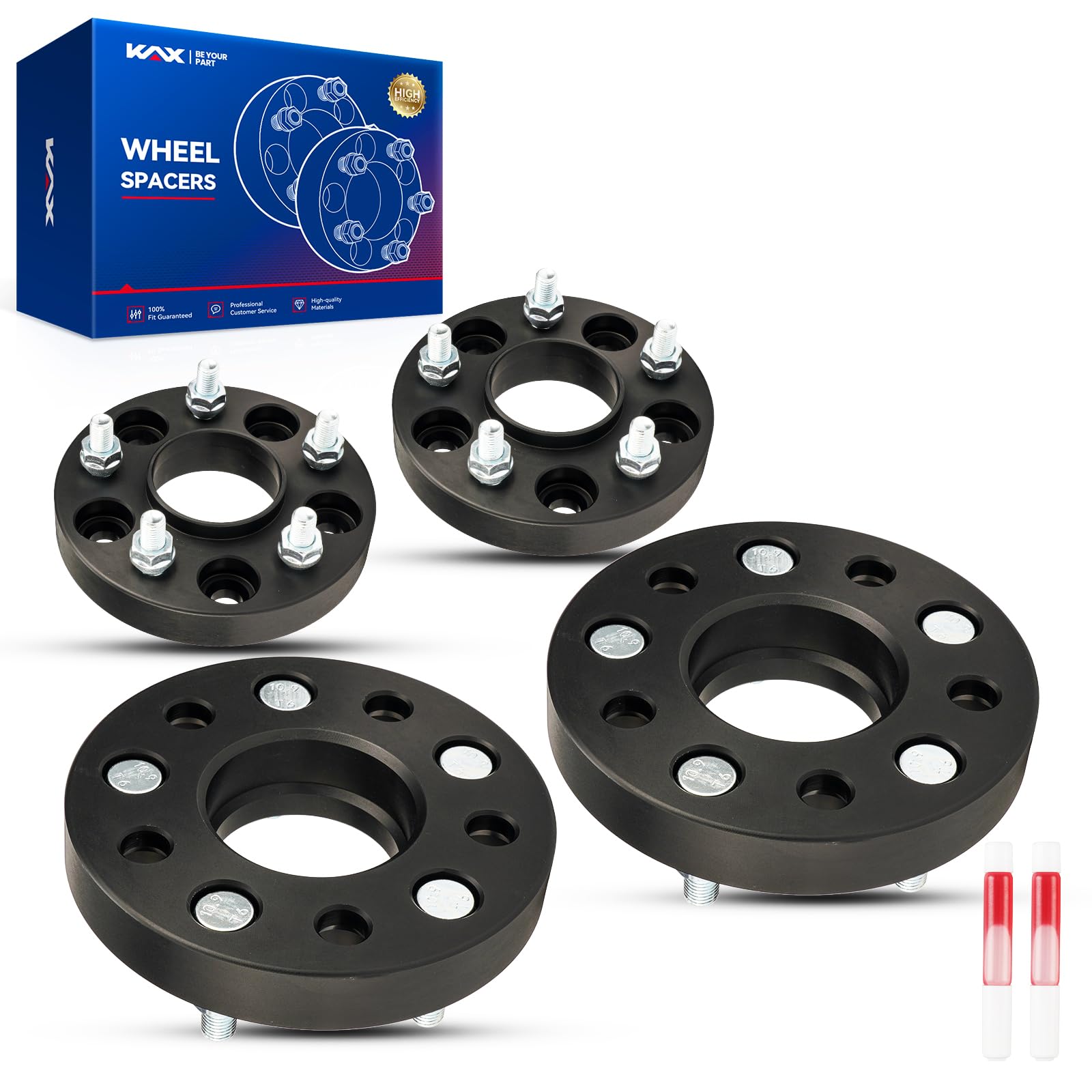 Kax 5X4.75 Atv Wheel Spacers,1 Inch 5 Lug Hub Centric Atv Wheel Spacers Fit For S10, Corvette, Blazer, Camaro, Firebird, Jimmy,