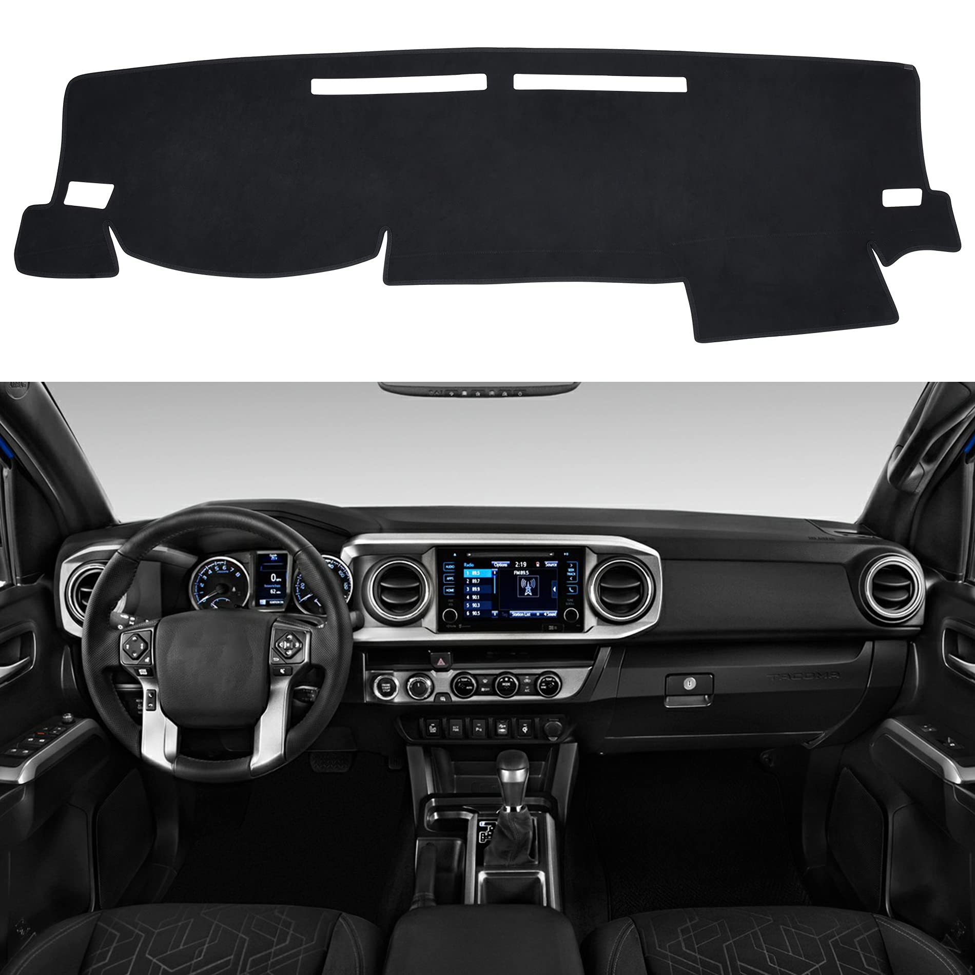 Speedwow Dashboard Dash Board Cover Mat Carpet Compatible With Toyota Tacoma 2016-2023