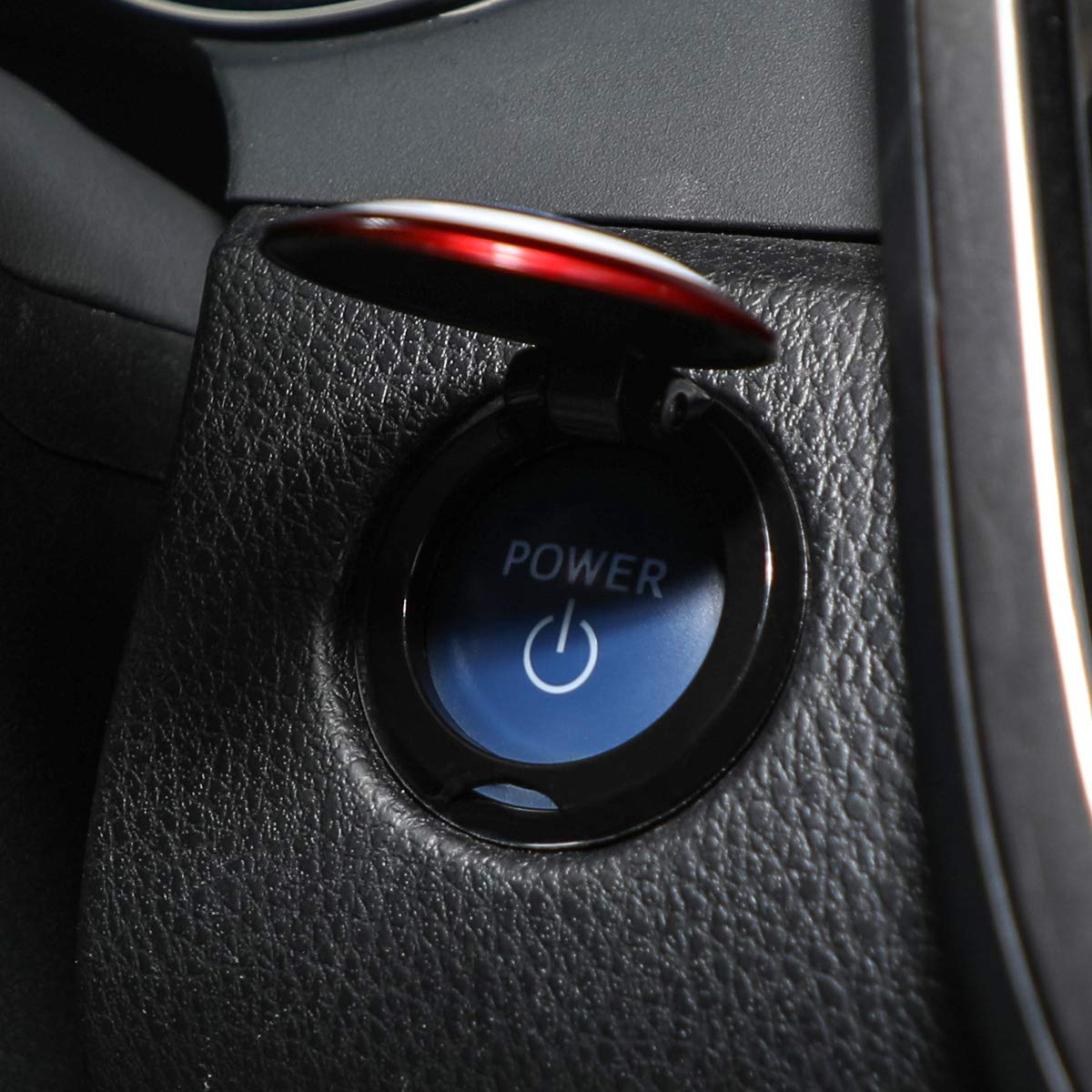 Car Engine Start Button Cover Abs General Motors Ignition Switch Trim Cover Captain America Auto Start Ring