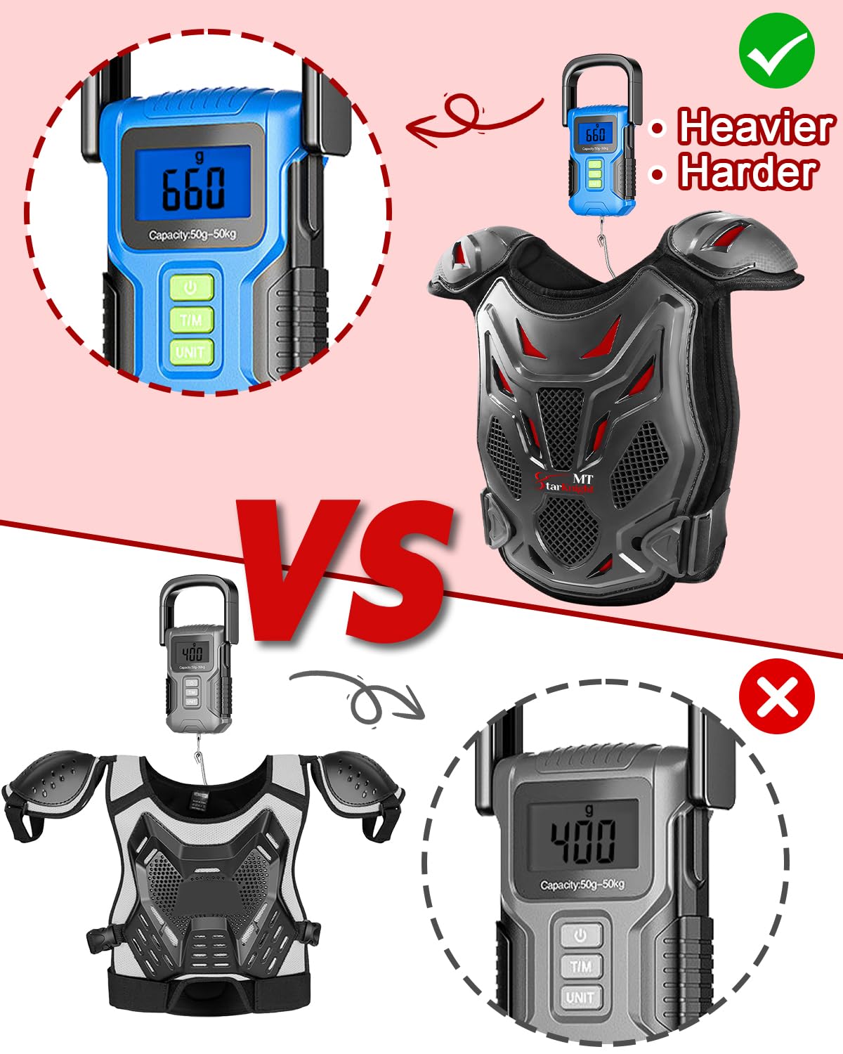 StarknightMT Kids Dirt Bike Gear-Upgraded Thicken Shell Youth Motorcycle Riding Professional Protective Gear Chest Protector Arm