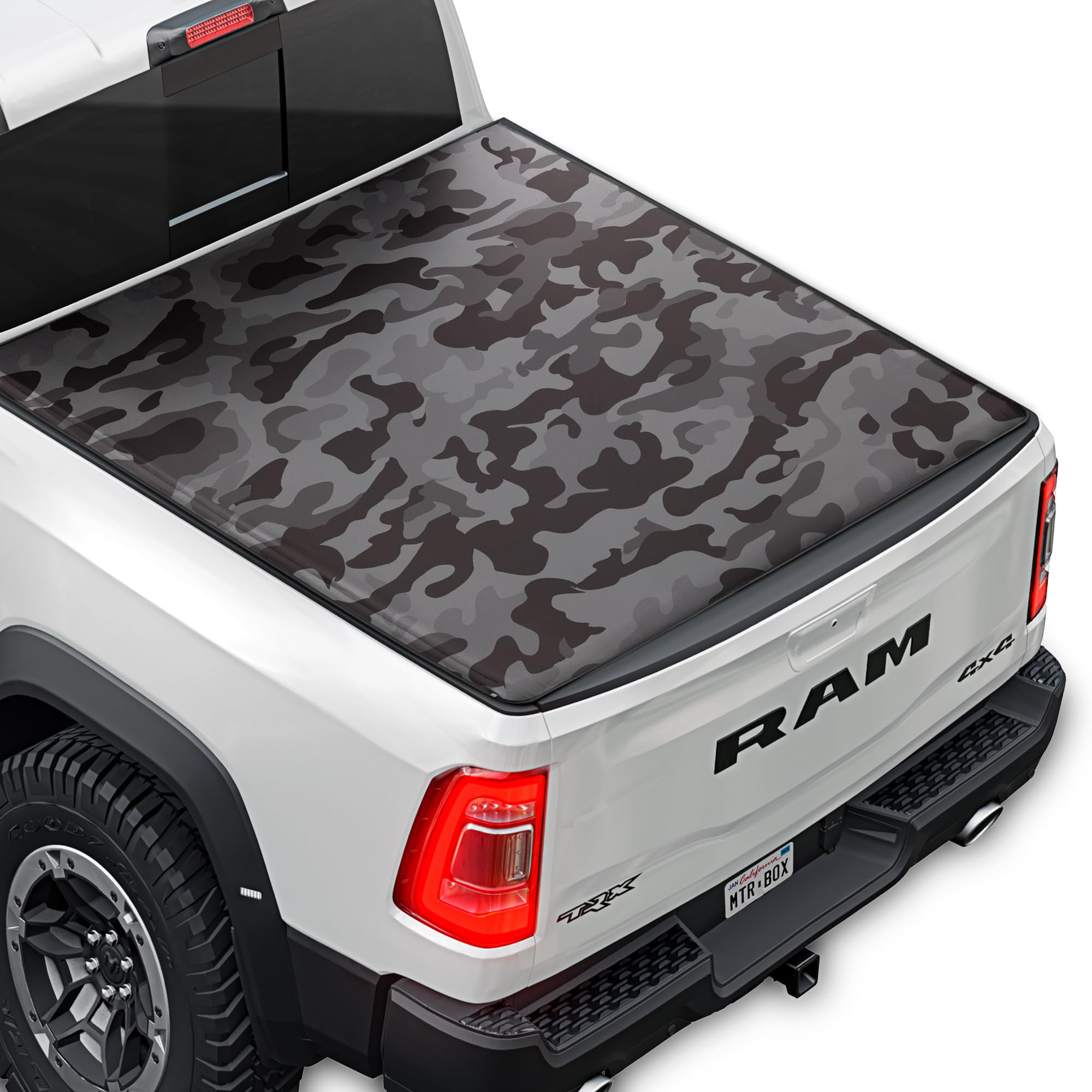 Motorbox Soft Tri-Fold Truck Tonneau Cover For Ram 1500 (Classic Only) (2002-2025) / Ram 2500 & 3500 (2003-2020) With 6.4 Ft Bed