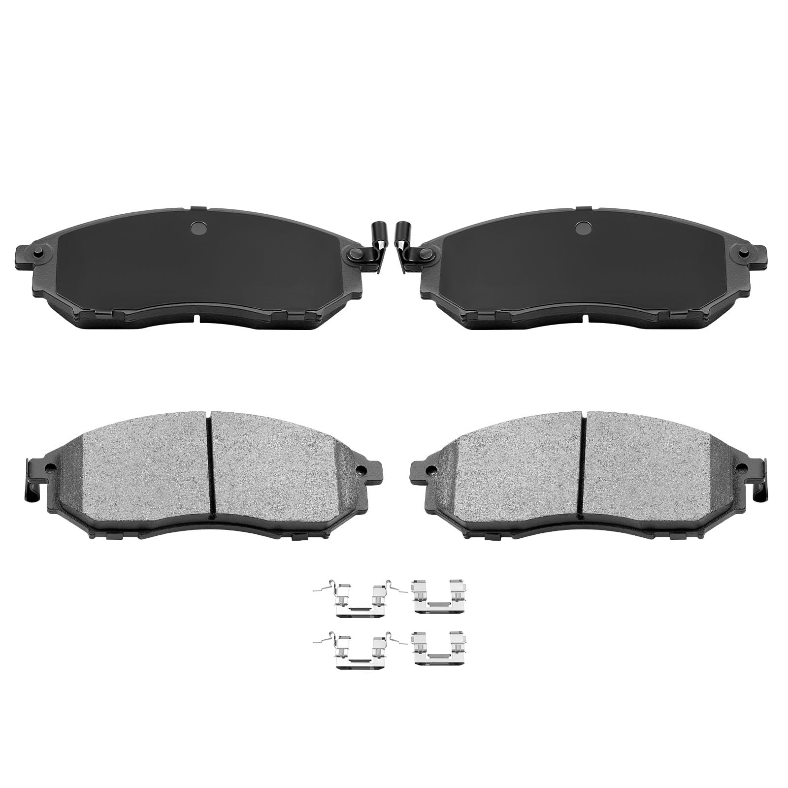 Automuto 4Pcs Front Ceramic Disc Brake Pads Set D888 For Nissan 350Z 2006-2009, 370Z 2009-2018, Murano 2011-2014, Pathfinder 200