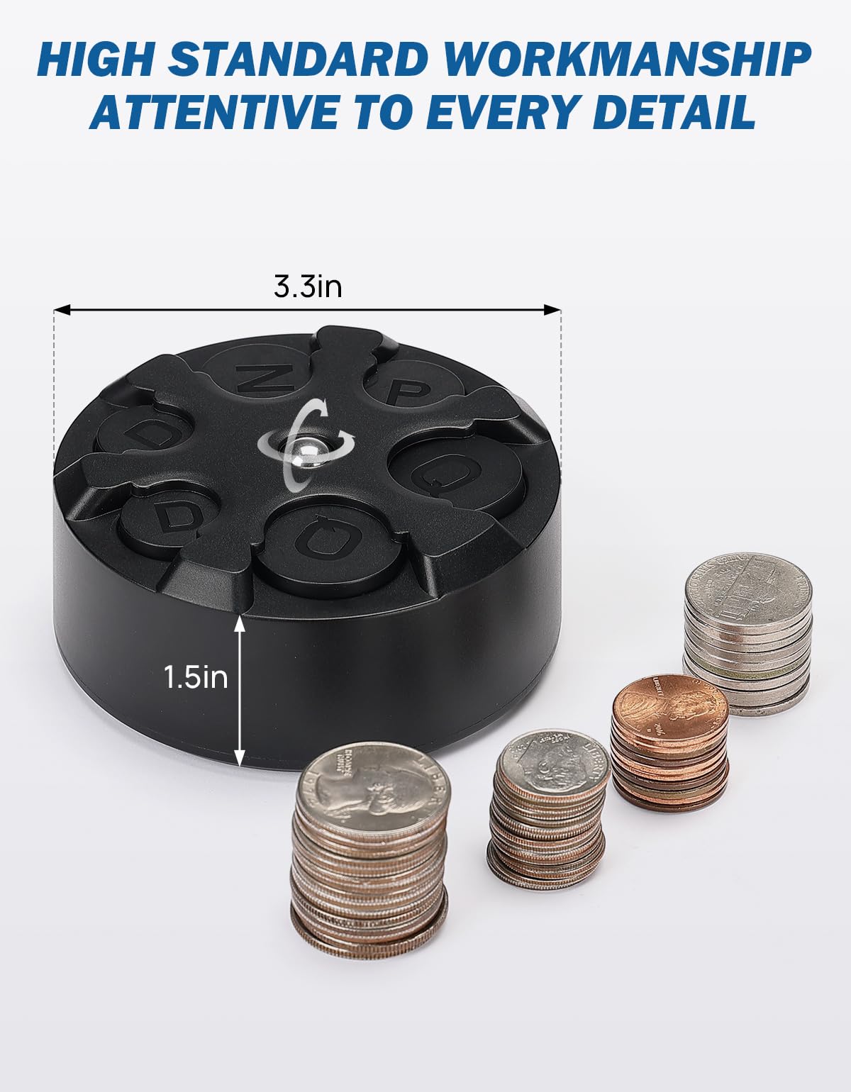 Joytutus Universal Coin Holder, Large Capacity Coin Holder For Car, Portable Car Change Holder Coin Organizer, Car Trucks Access