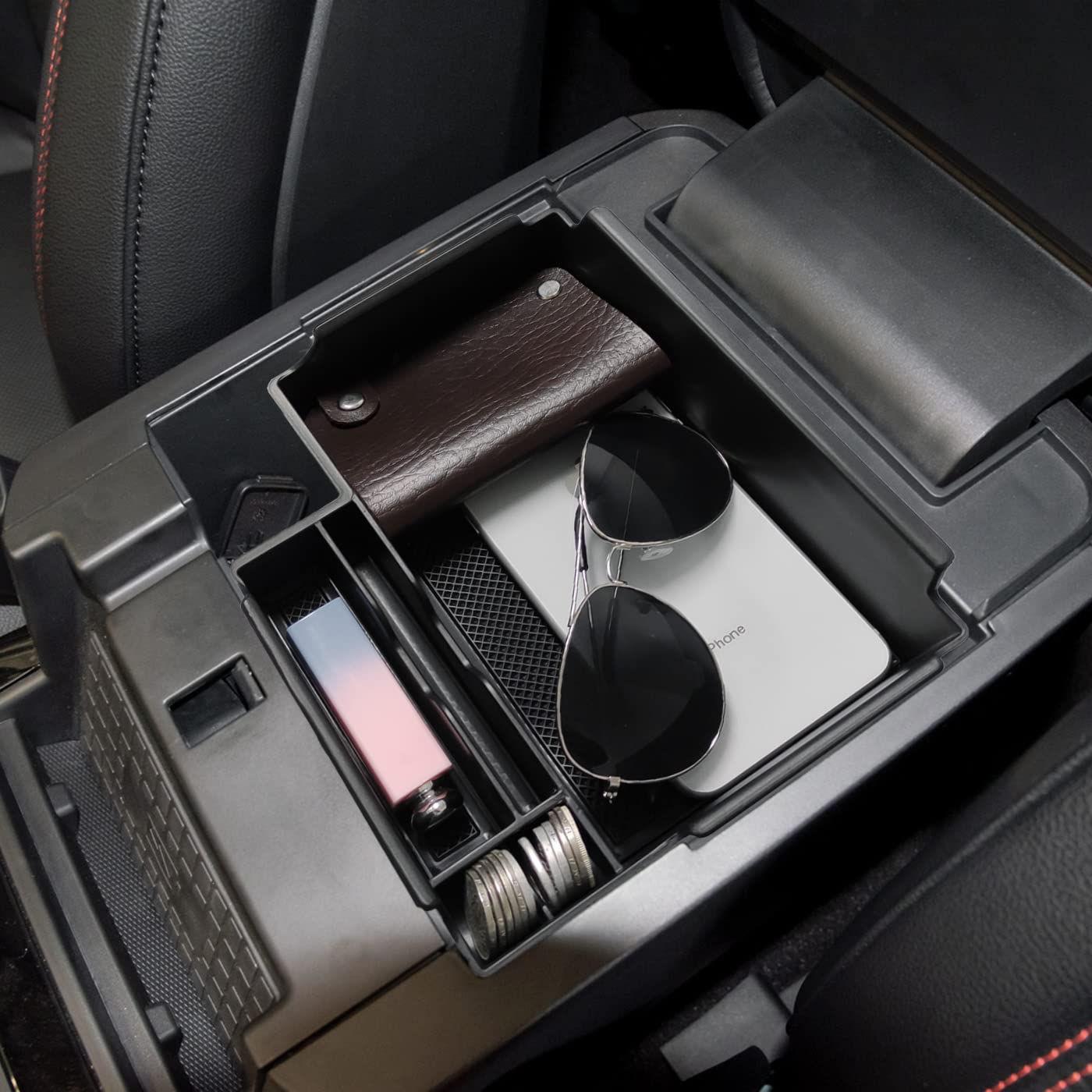 Tacobro Center Console Organizer Tray Compatible With Ford Explorer 2020 2021 2022 2023 2024 2025 Accessories Armrest Glove Box Secondary Storage Divider Insert Abs Materials