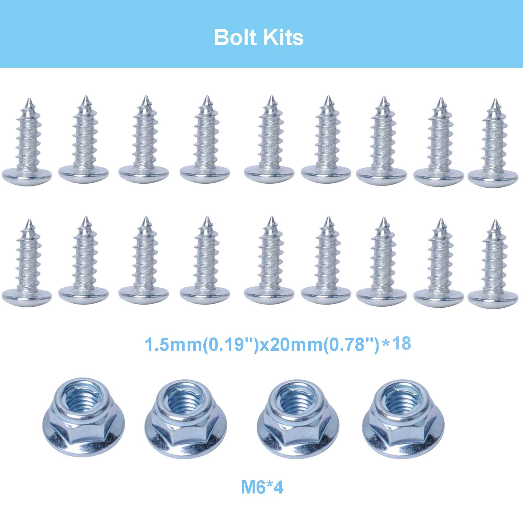 Podoy Crf50 Plastic Fairing Tank Mount Bolt Kit For Compatible With Xr50 Crf50 Sdg Ssr Pit Dirt Bike Motorcycle 50Cc 90Cc 110Cc 125Cc 140Cc 150Cc 160Cc Plastic Panel Screw Set (50Pc)