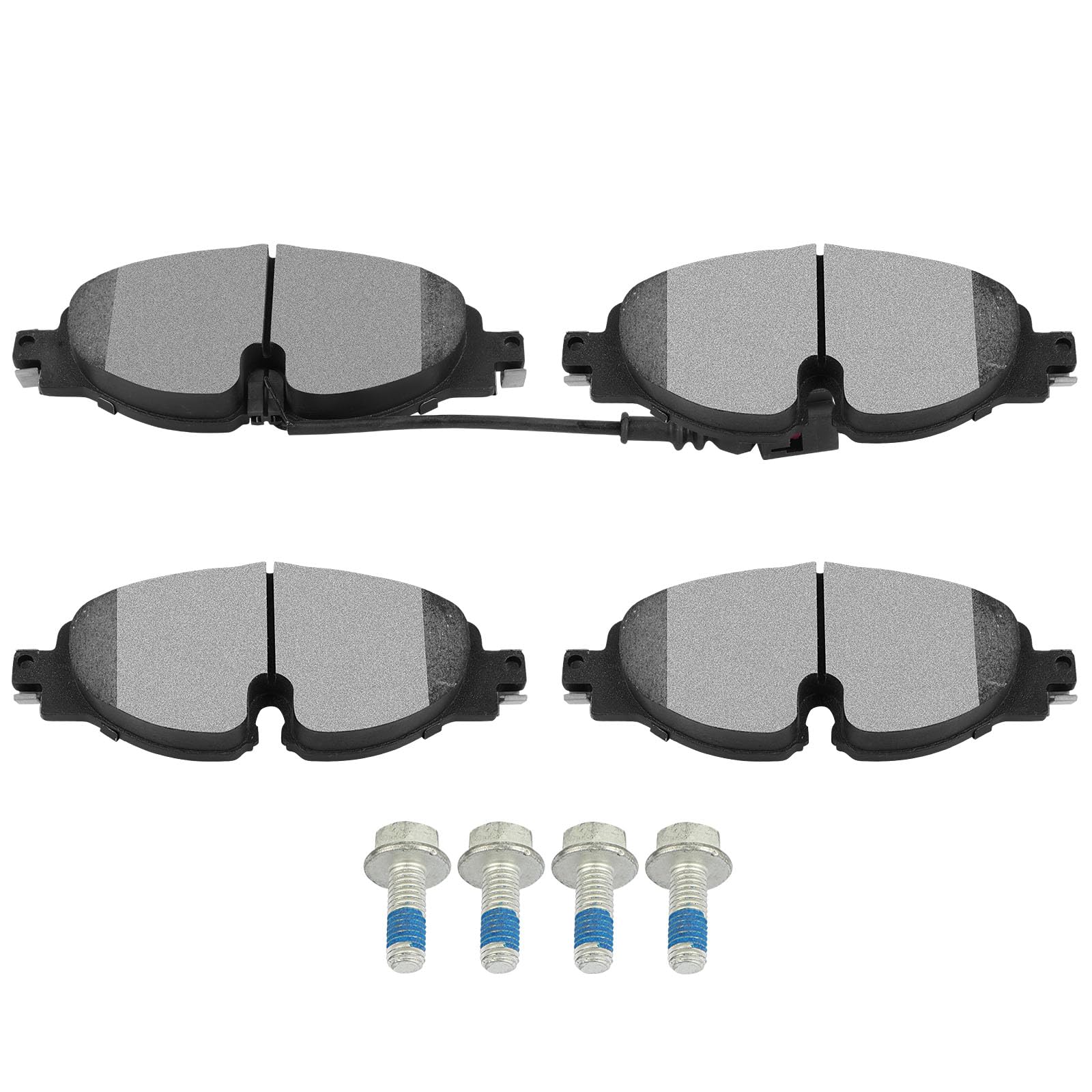 Scitoo Front Disc Brake Pad Set 4Pcs W/Hardware Fit For Audi For A3/For A3 Quattro/For Tt Quattro, For Volkswagen For Golf/For G