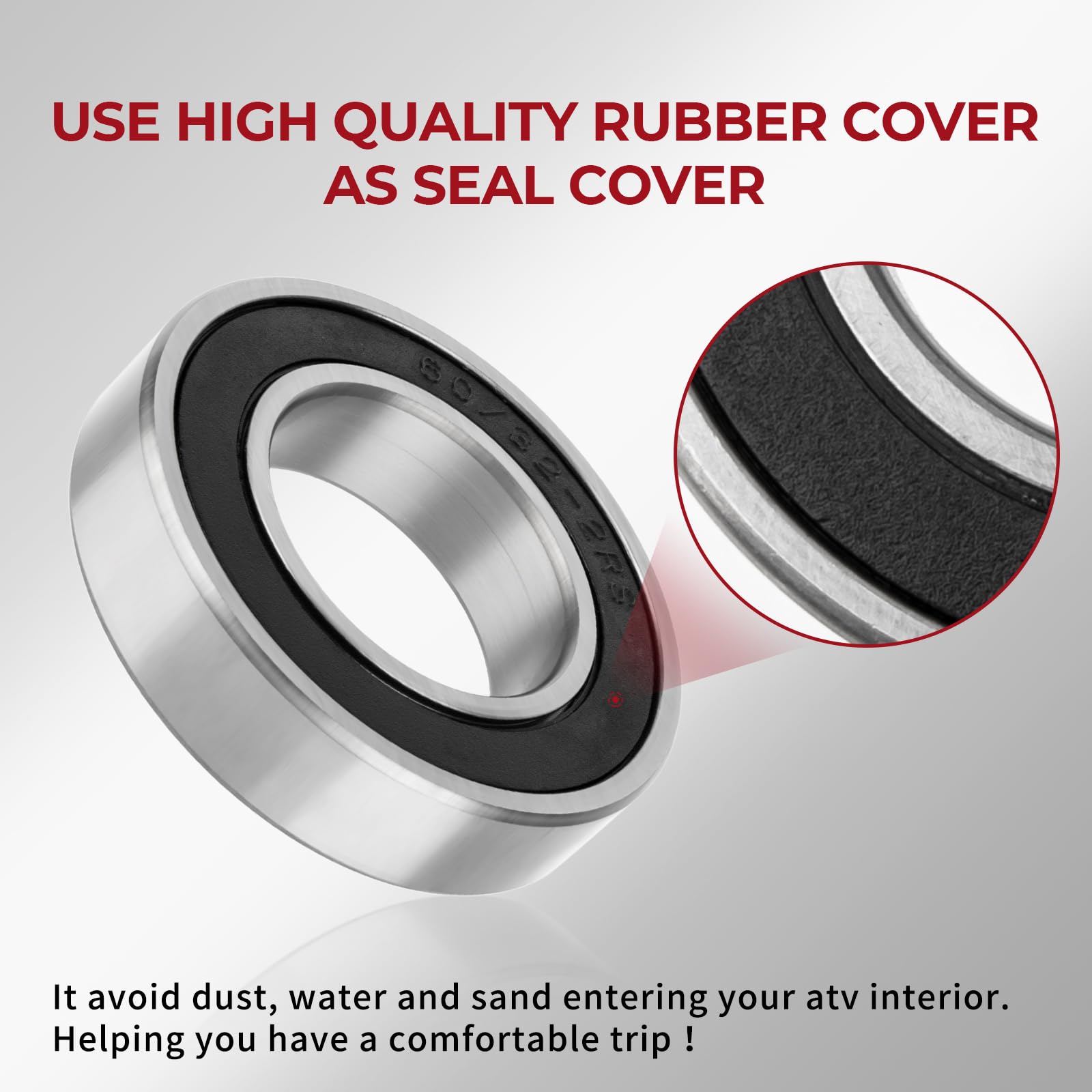 Rear Axle Bearing Seals For Honda Recon 250 Trx250 Trx250Ex Trx250X 1997-2022, Oem# 91054-Ha0-771 91255-Hn6-003 91055-Ha0-681