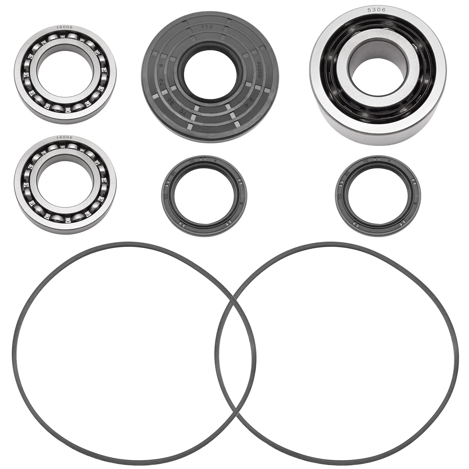 Front GearCase Differential Bearing Seal Kit for Polaris RZR 1000 900 800 570 Ranger 1000 900 570 500 Diesel ACE 900 570 500 325