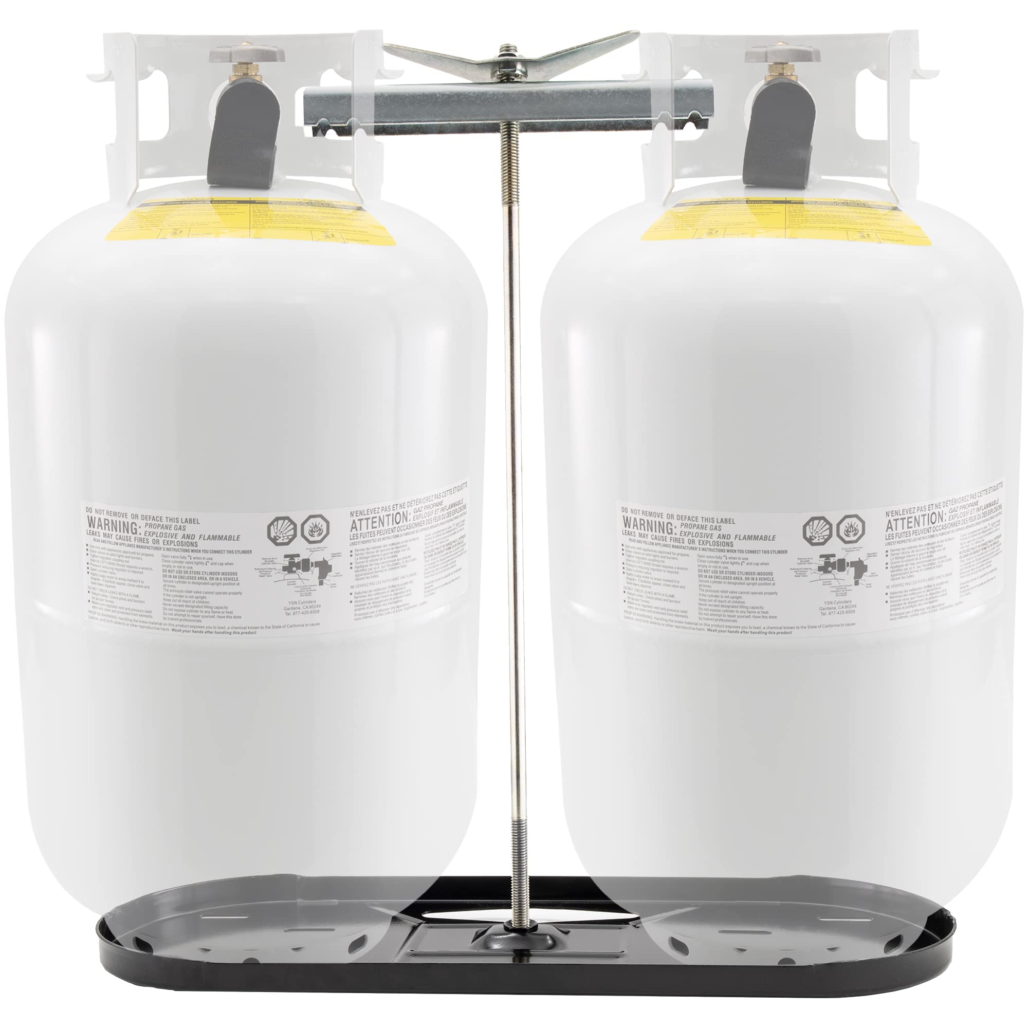 Recpro Rv Dual Propane Tank Mounting Rack | 20Lb Or 30Lb Tank Options | Camper And Travel Trailer (30Lb Tank Kit)