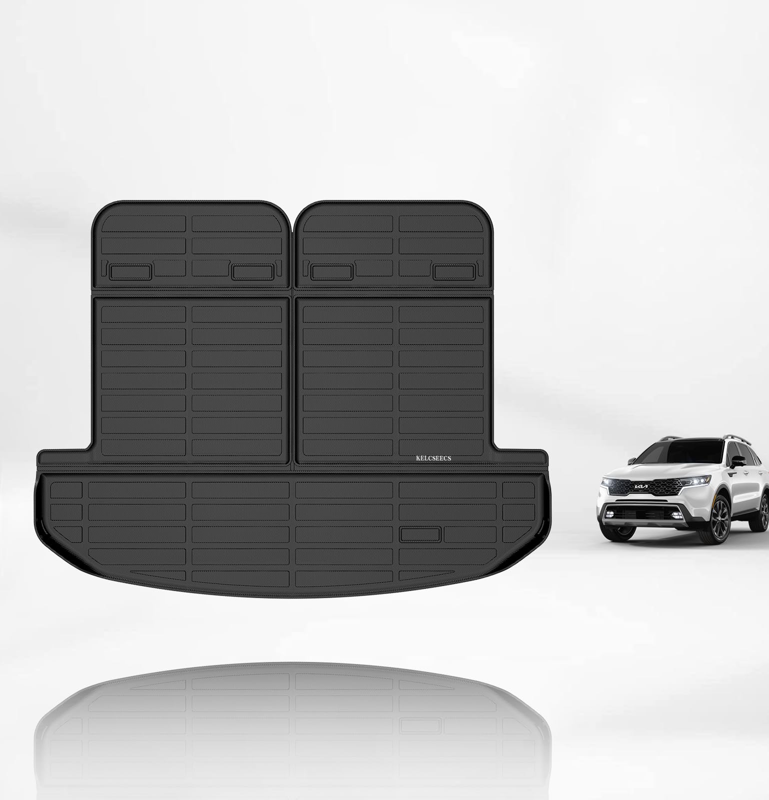 Kelcseecs All Weather Floor Mats & Cargo Liner Custom For 2021-2023 Kia Sorento Hybrid/2022-2023 Kia Sorento Plug-In Hybrid Car 