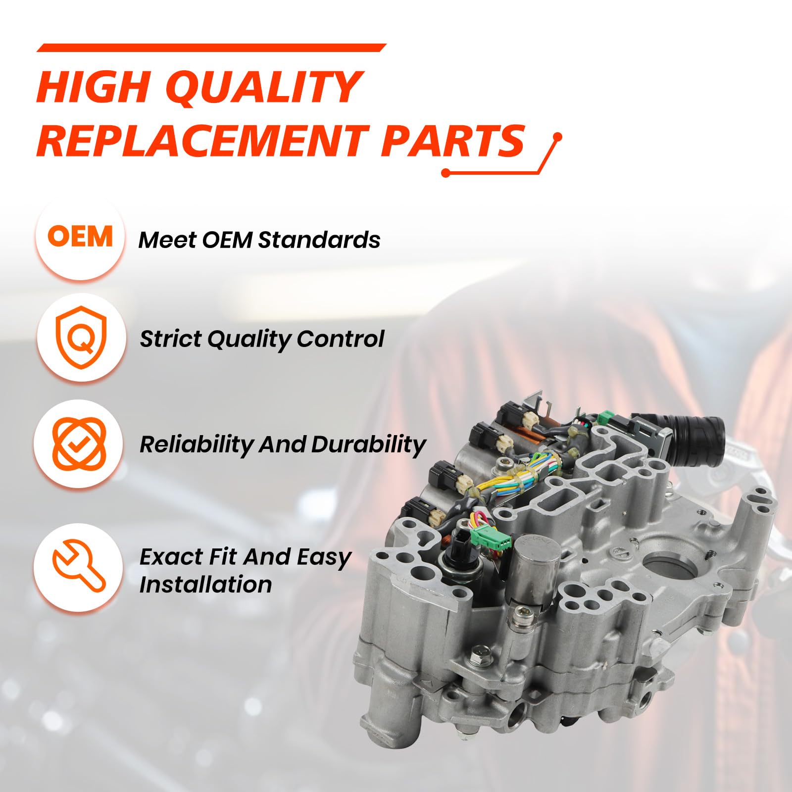 YDMON RE0F11A JF015E CVT Transmission Valve Body, Compatible with N-i-s-san Sentra 2013-2019 1.6L 1.8L, Automotive Transmission