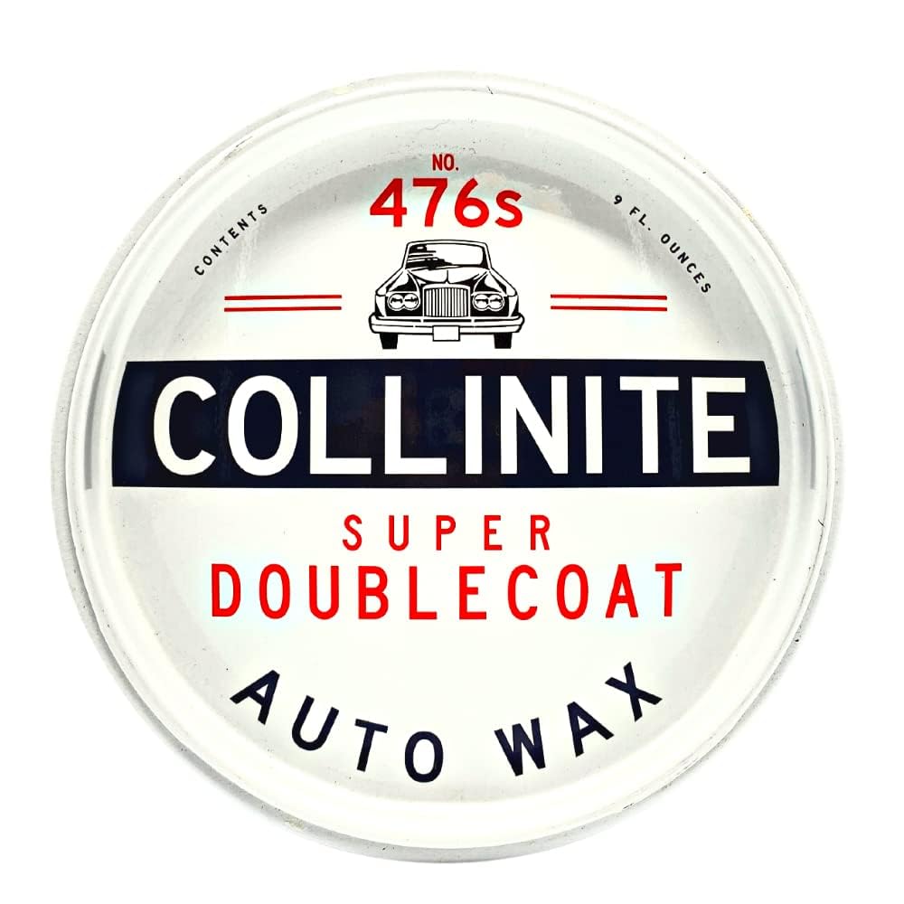 Collinite 476 Super Doublecoat Wax-Carnauba + Polymer Sealant - High Gloss Shine + Ultra Durable Hydrophobic Beading & Long-Lasting Paint Protection For Cars, Trucks, And Motorcycles (9 Fl Oz)
