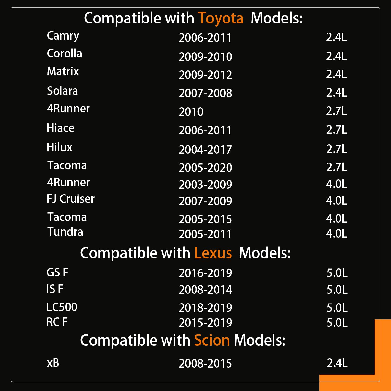 Set of 6 UF495 Ignition Coils and Spark Plugs Set Compatible with Toyota 2005-2015 Tacoma, 2005-2011 Tundra, 2003-2010 4Runner,