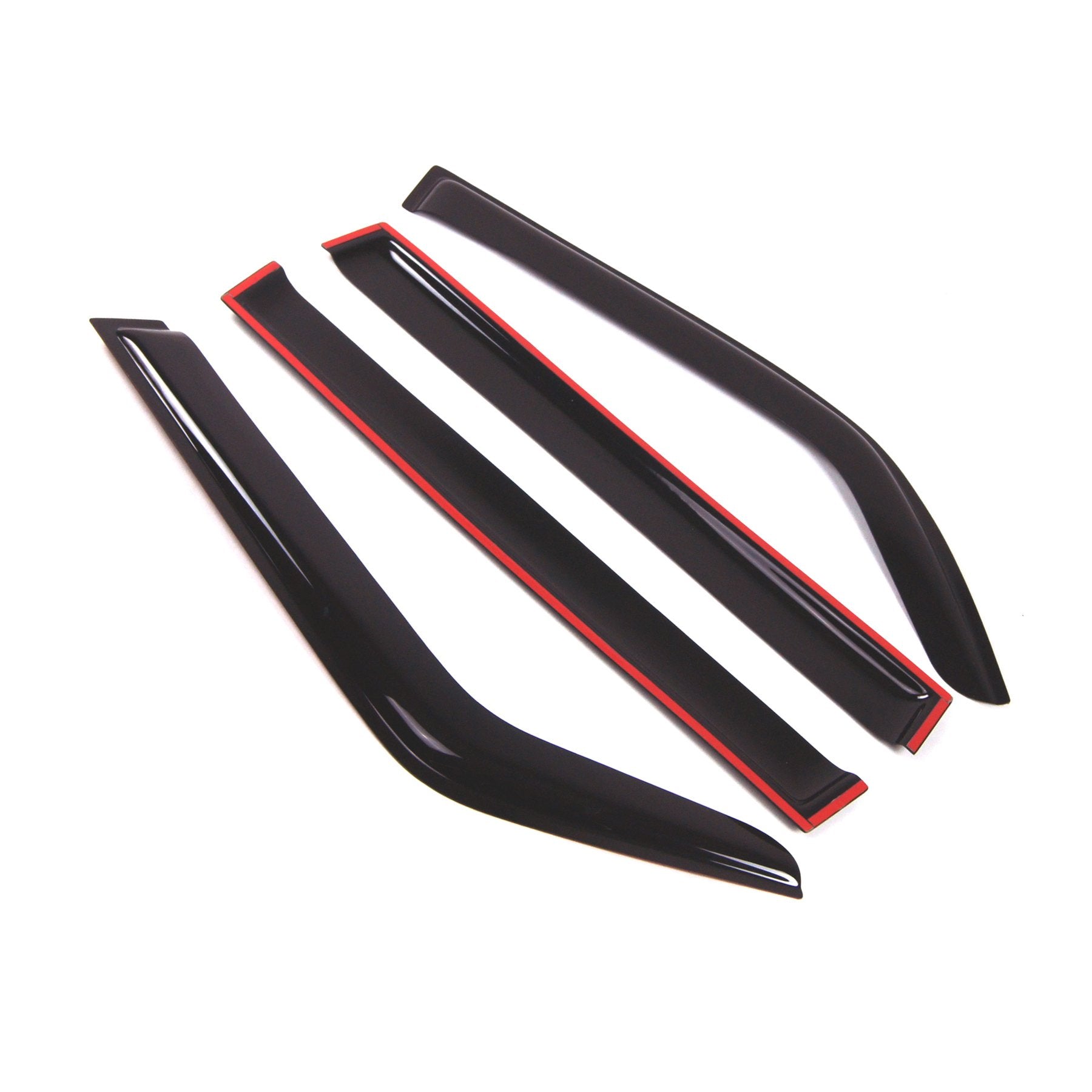 Tuningpros Outside Mount Window Vent Visors Rain Guards Compatible With Toyota Land Cruiser 1980-1990 | Side Window Wind Deflect