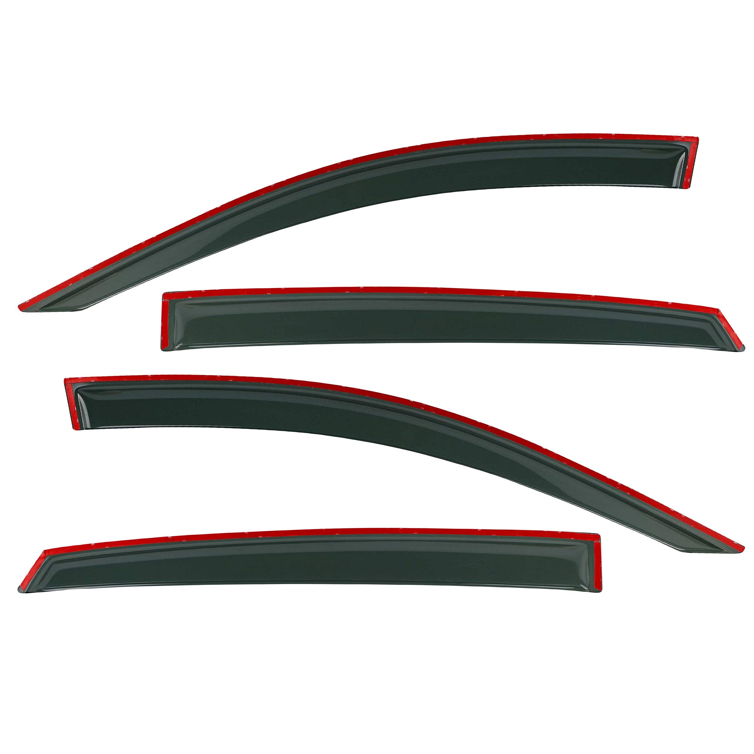 Gldifa Window Visor Rain Guards Compatible With Honda Accord Sedan 2018-2022 Smoke 4Pc 94198