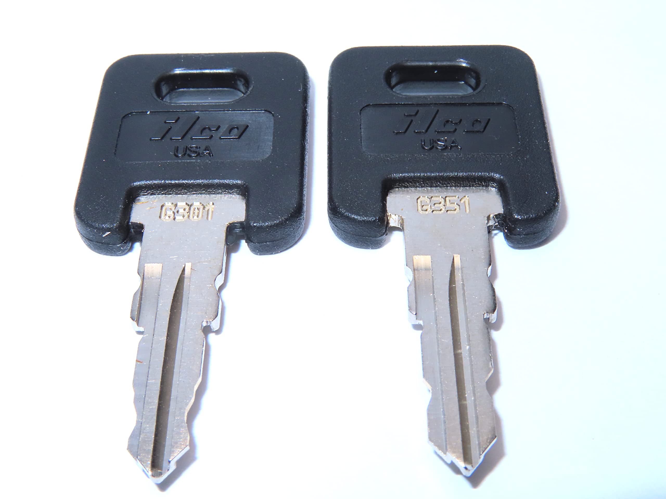 Global Link Rvs Motorhome Trailer Keys 2 Ilco Black Top Keys Cut To Key/Lock Number From G301 To G351 Ilco Black Top Keys Fic3P 