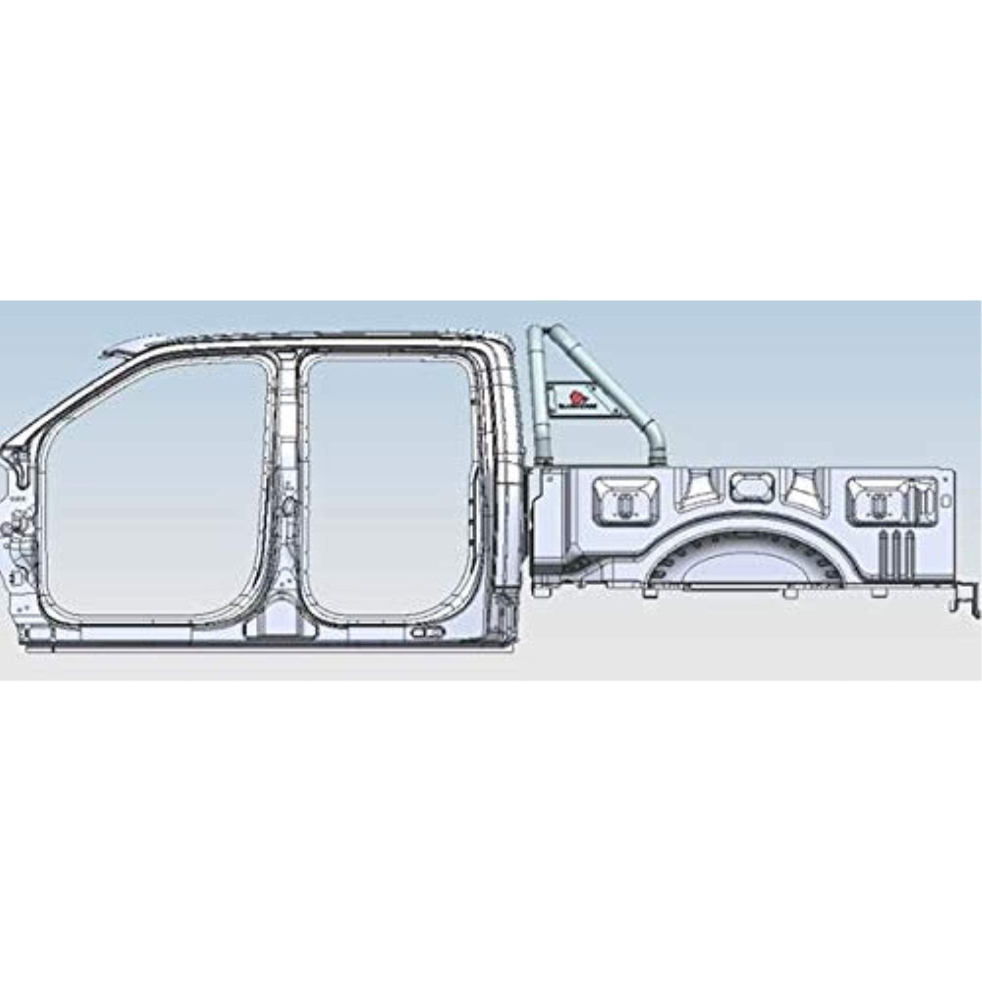 Black Horse Off Road Classic Roll Bar Black Compatible with 1999-2023 Ford F-250 Super Duty|1999-2023 Ford F-350 Super Duty|1999