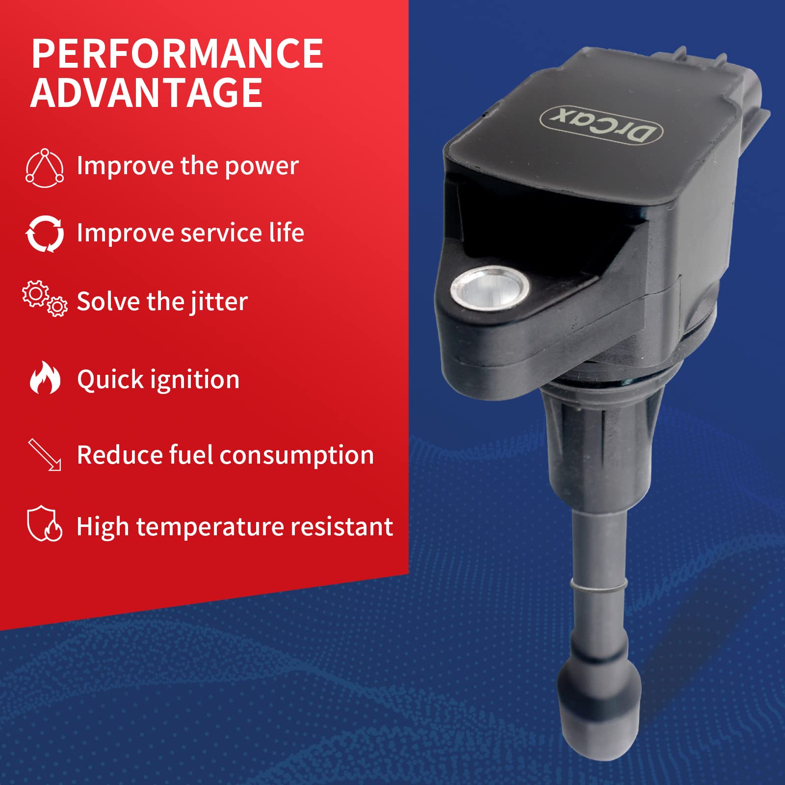 Drcax Oem Ignition Coil Uf550 Compatible With 2007-2017 Nissan Infiniti Maxima Quest Pathfinder Murano Altima Q50 Qx60 Fx35 V6 3
