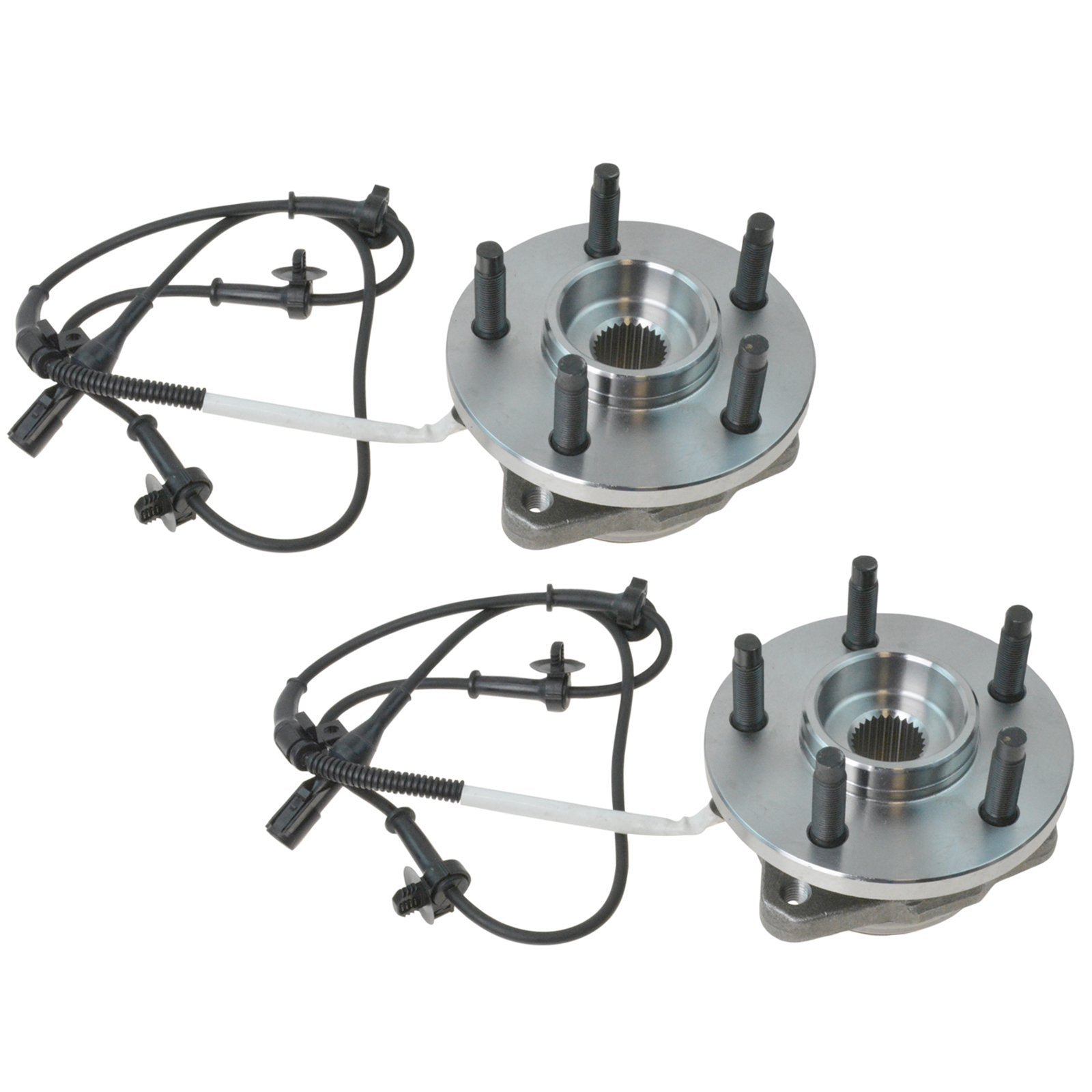 Trq Front Wheel Hub Bearings Assembly Set Compatible With 1995-2001 Ford Explorer 2001-2003 Explorer Sport 2001-2005 Explorer Sp