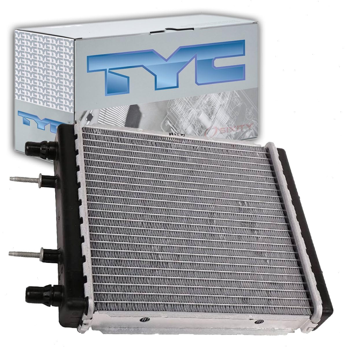 TYC Auxiliary Radiator compatible with Chevrolet Camaro 2.0L 6.2L L4 V8 2016-2020