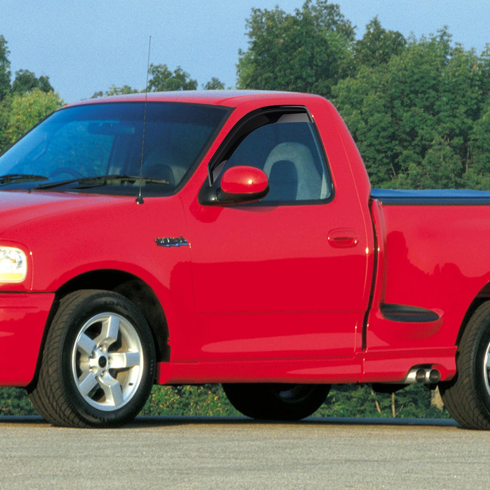 Cxdar Window Rain Guards For 1997-2003 Ford F150, Vent Visors Shades Wind Deflectors For 1997-1999 F250, 2004 F-150 Heritage