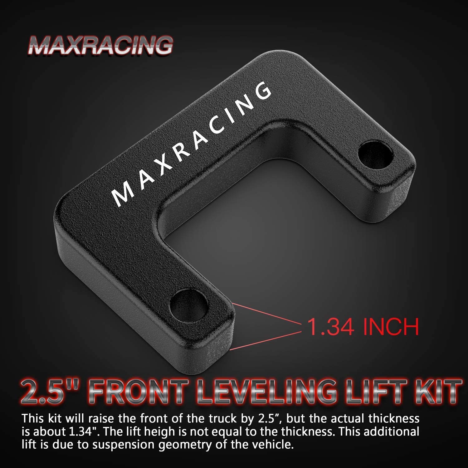 Maxracing 2.5 Front Leveling Kit Compatible With 2007-2023 Chevy Silverado Avalanche Suburban 1500 Tahoe Sierra Yukon Xl1500 4Wd/2Wd