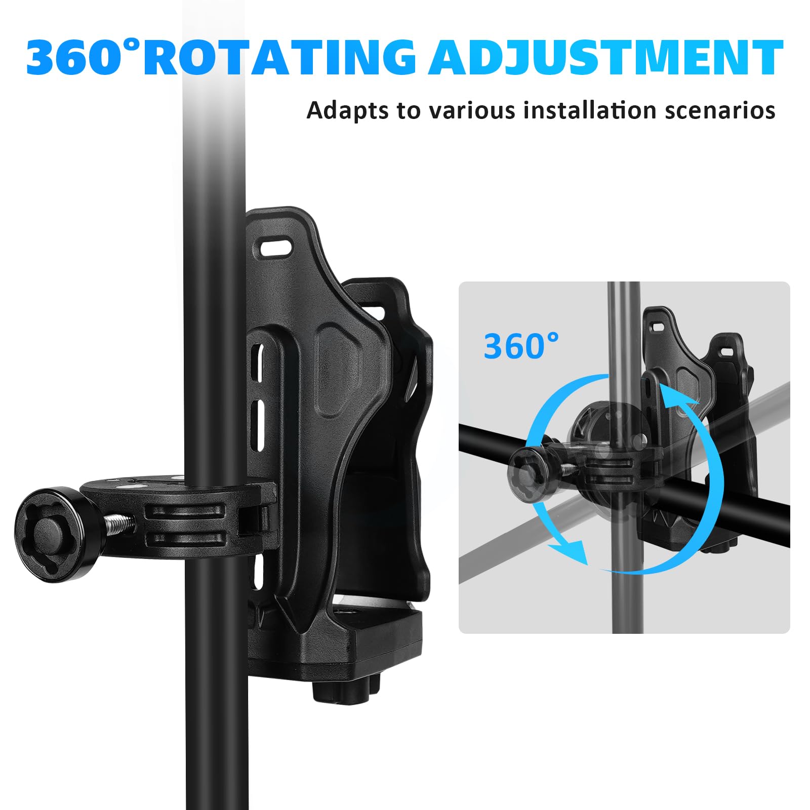 Upgraded Motorcycle ATV Cup Holder Anti Theft, Extra Large Bike Water Bottle Holder 1.95 - 3.6 inch Universal Size, Drink Holder
