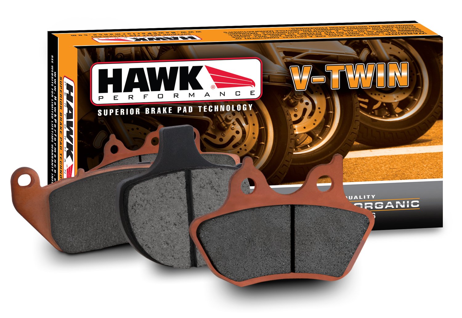 Hawk Performance HMC458HH Metallic Motorcycle Brake Pad Set