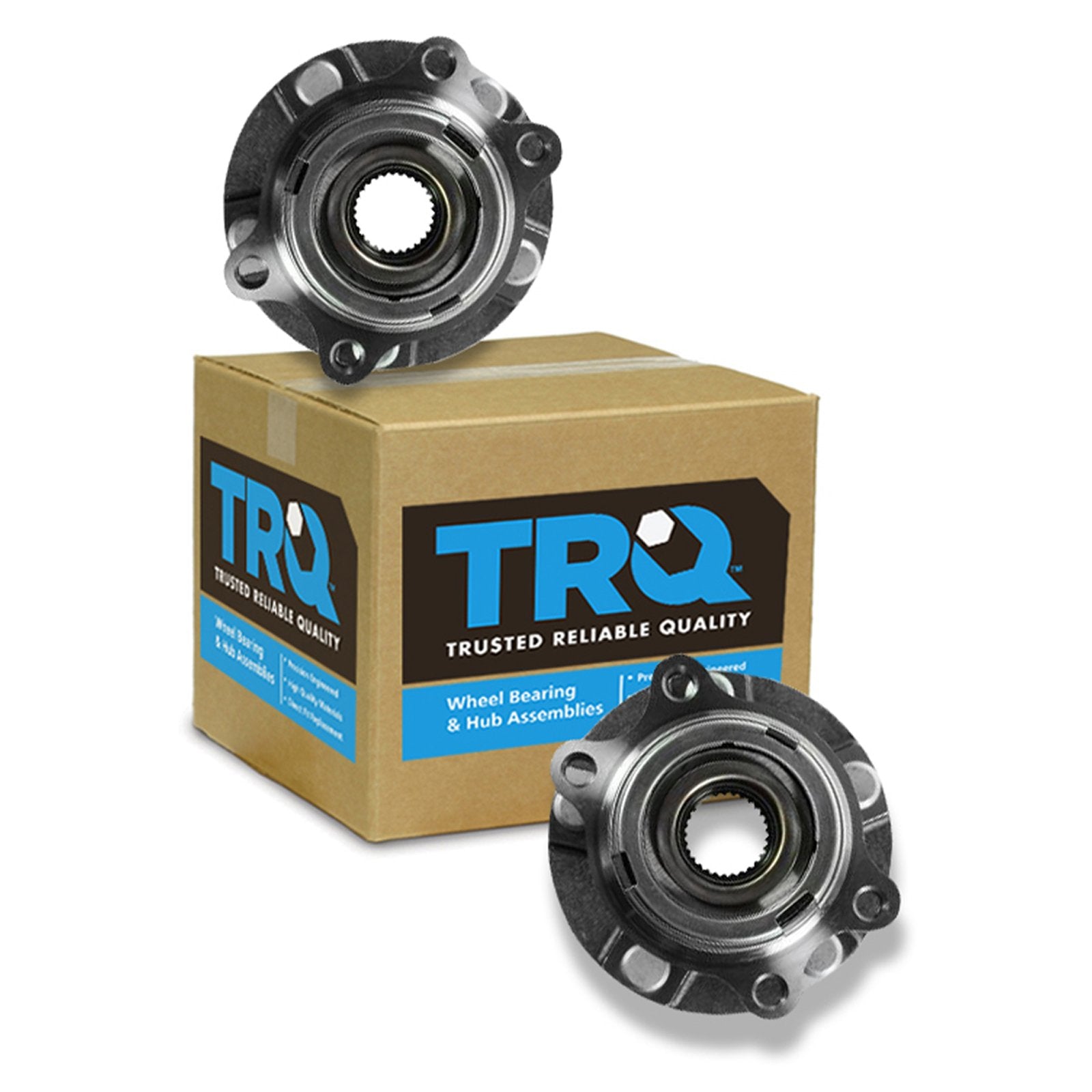 Trq Front Wheel Hub Bearings Assembly Set Compatible With 2007-2012 Nissan Altima