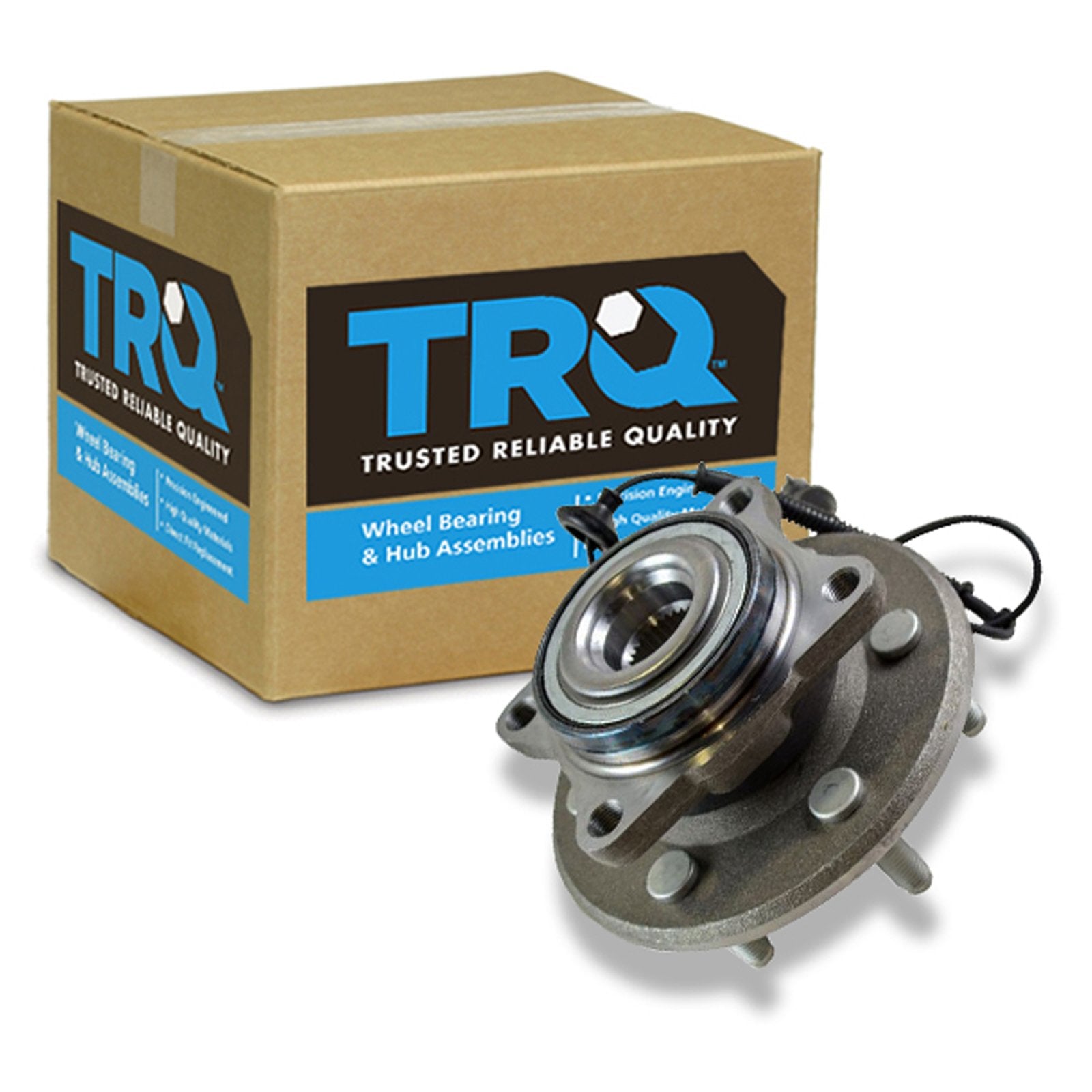 Trq Rear Wheel Bearing & Hub Assembly With Abs Sensor Compatible With 2003-2006 Ford Expedition Lincoln Navigator