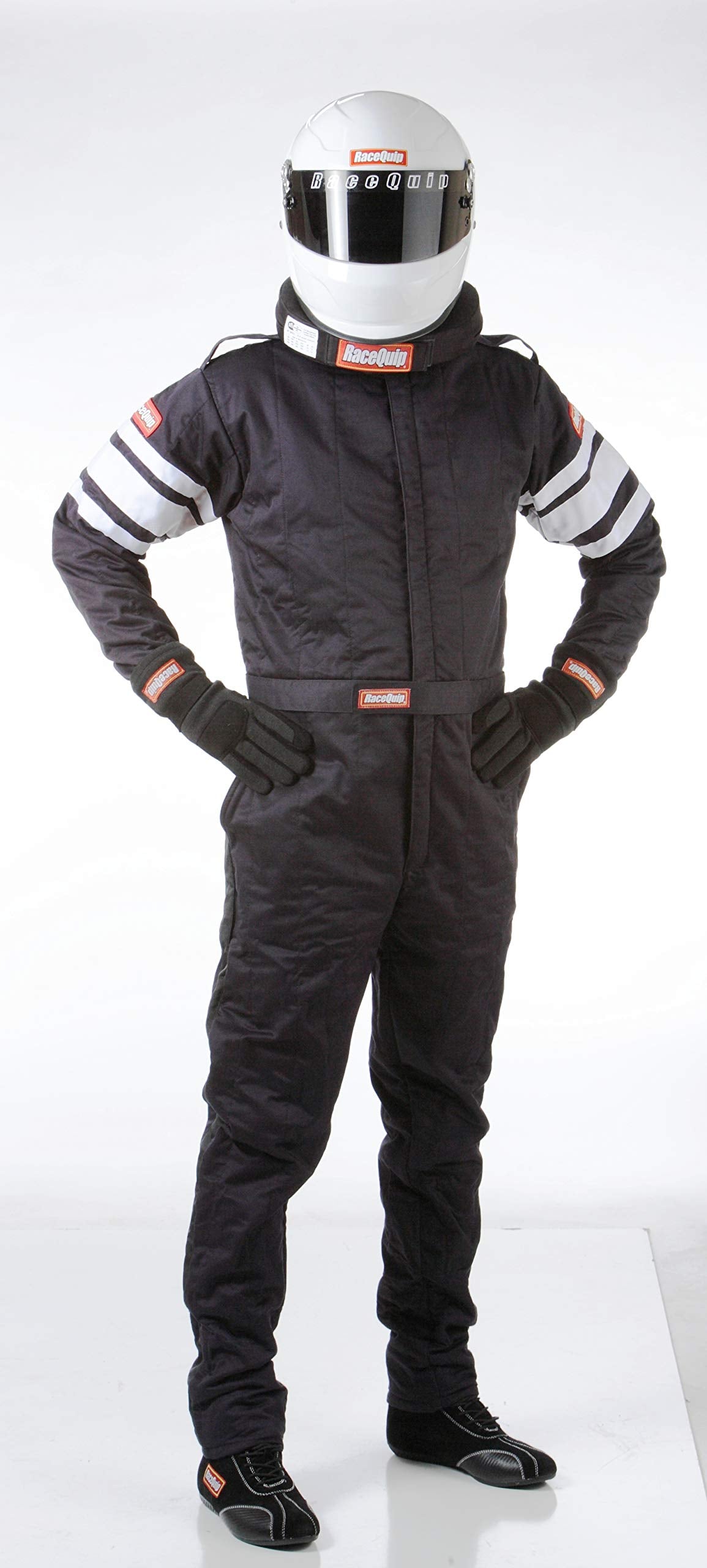 Racequip Racing Driver Fire Suit One Piece Multi Layer Sfi 3.2A/ 5 Black Medium 120003