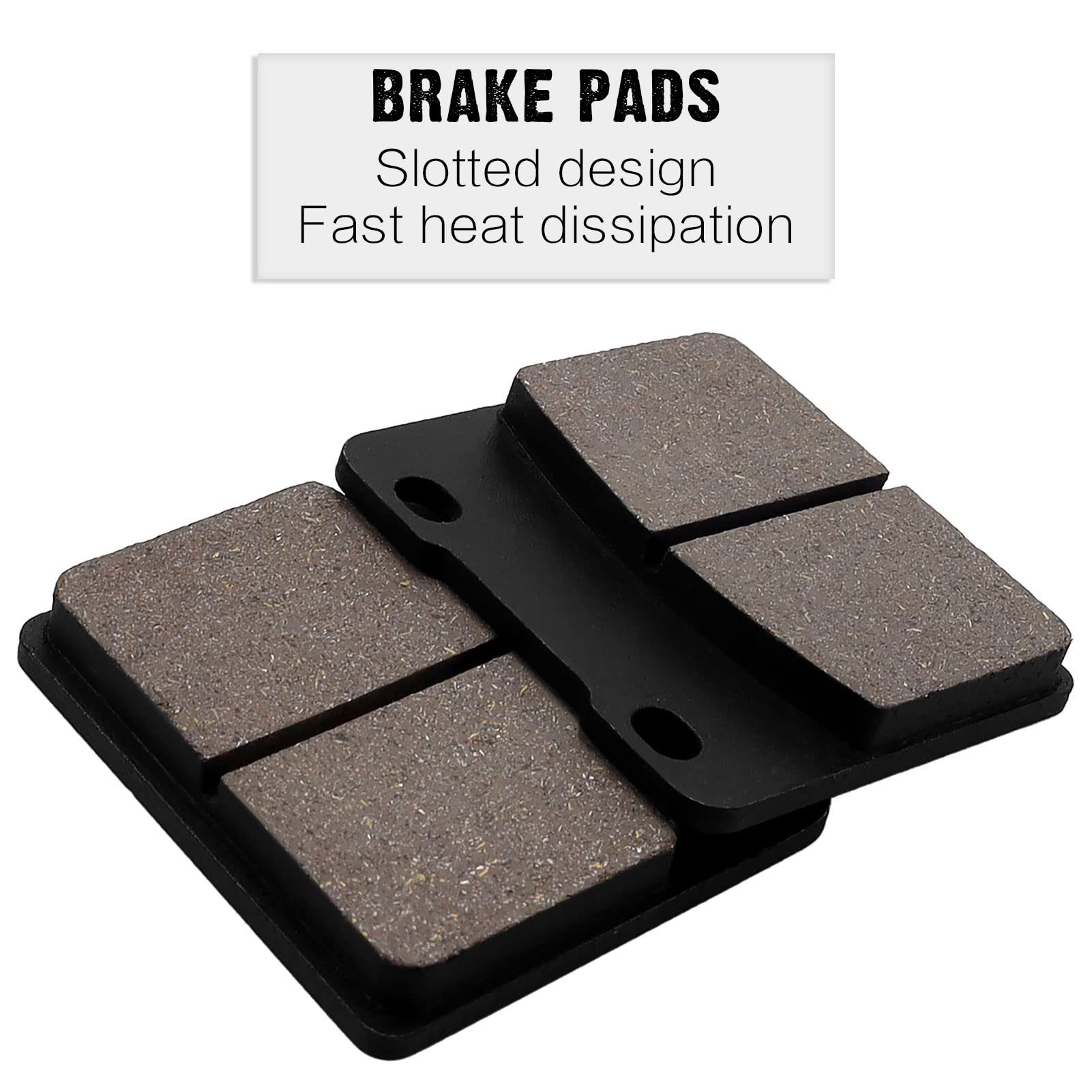 SOLLON Front and Rear Brake Pads for Suzuki Intruder 1400 VS1400 1987-2004 Cavalcade 1400 GV1400 1986 VL1500 VL 1500 W/X/Y/K1 19