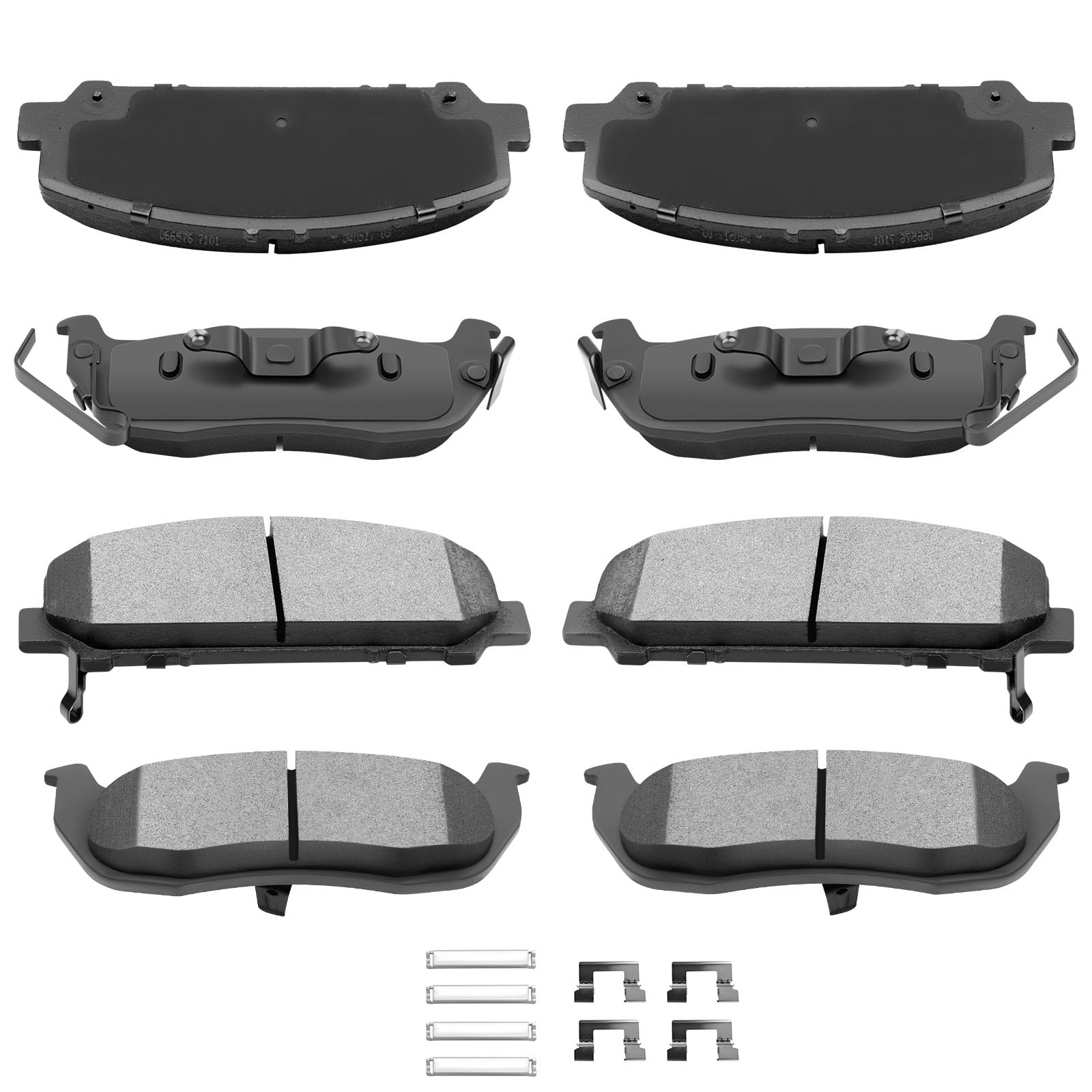Automuto 8Pcs Front & Rear Disc Brake Pads Set D1286 D1041 For Nissan Armada 2006-2012